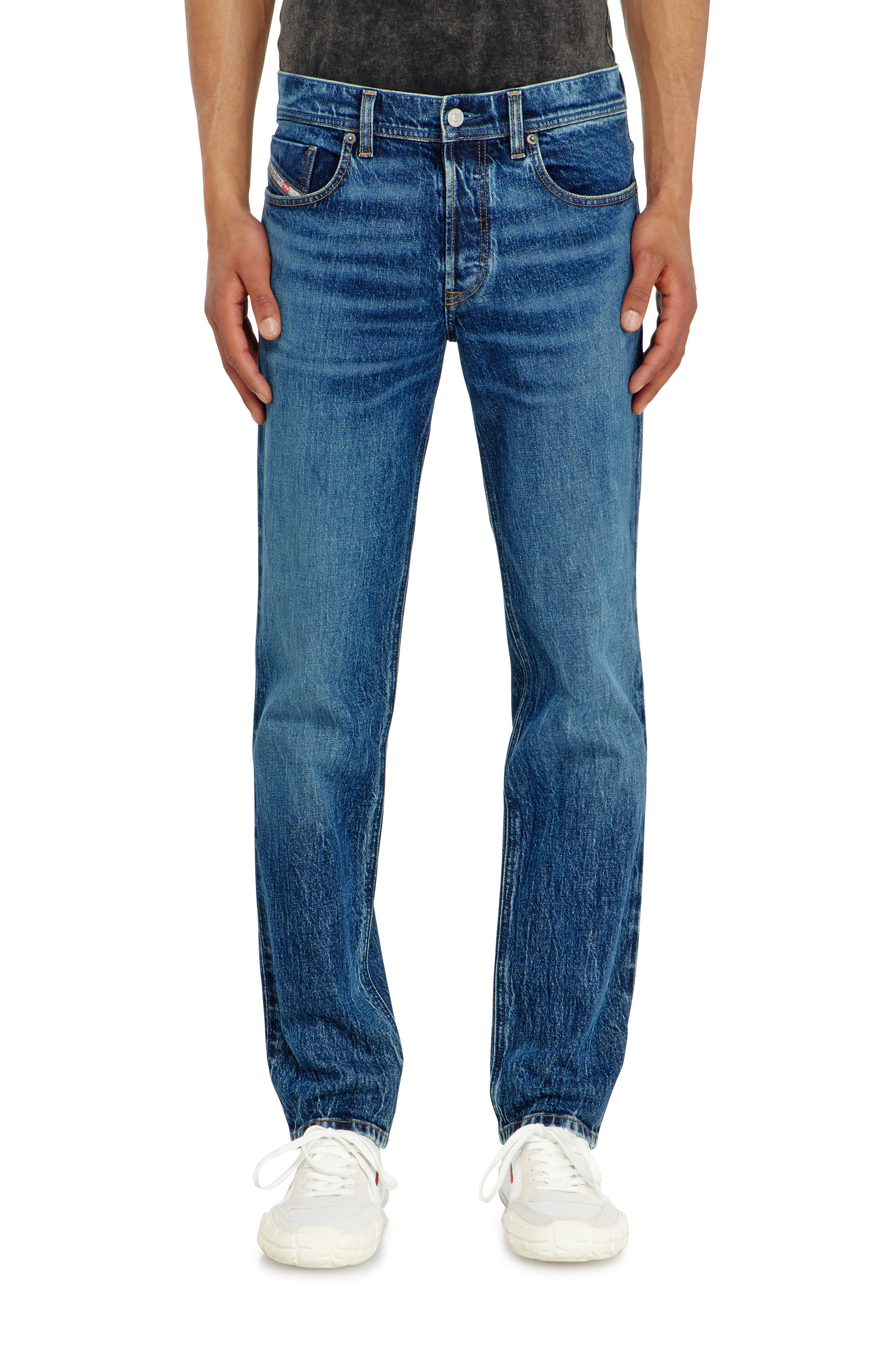 Diesel - Man's Regular Jeans 2023 D-Finitive 0KBBQ, Dark Blue - 4
