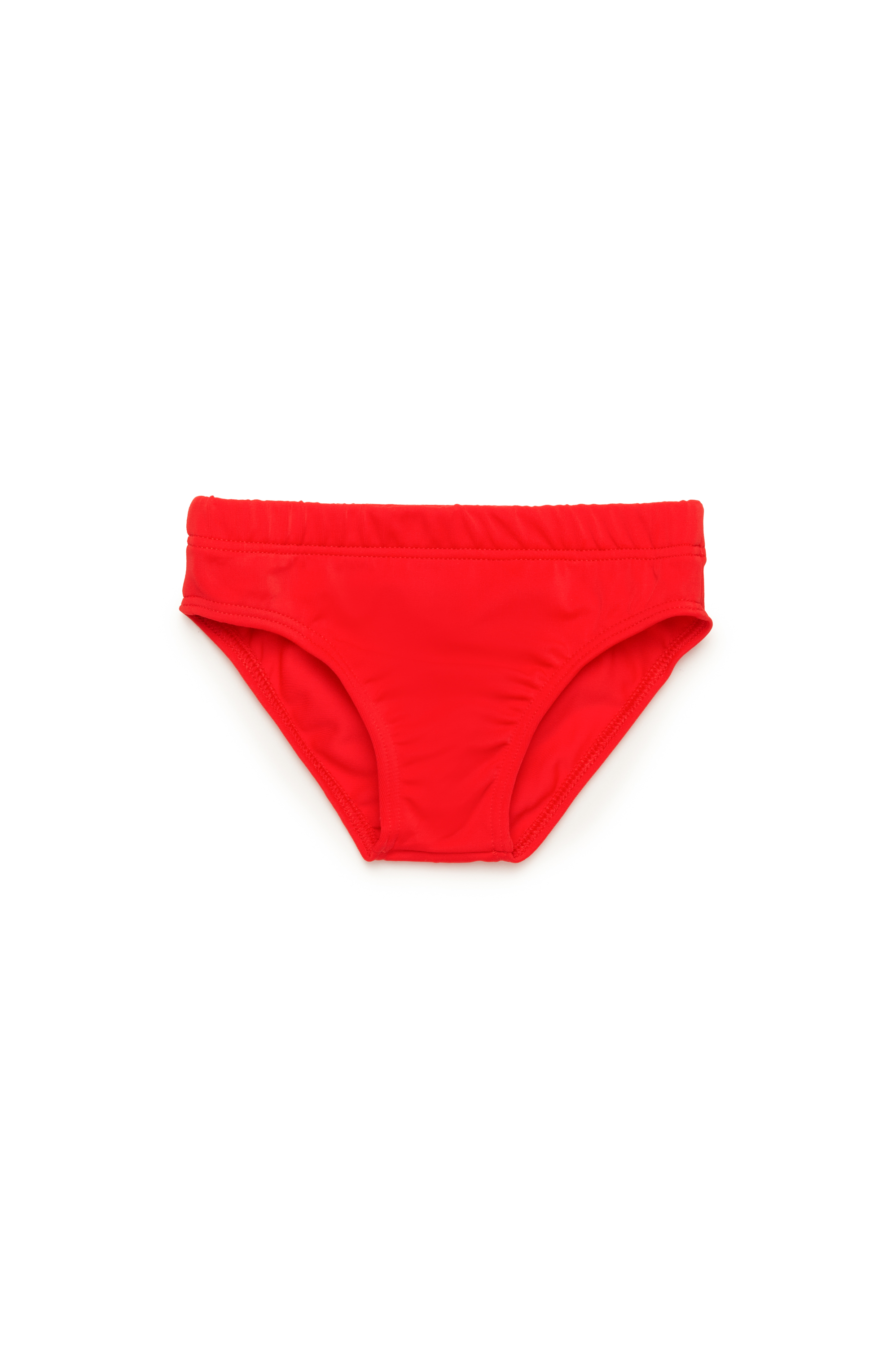 Diesel - MELLIB, Man's Swim briefs with Oval D print in Red - 1