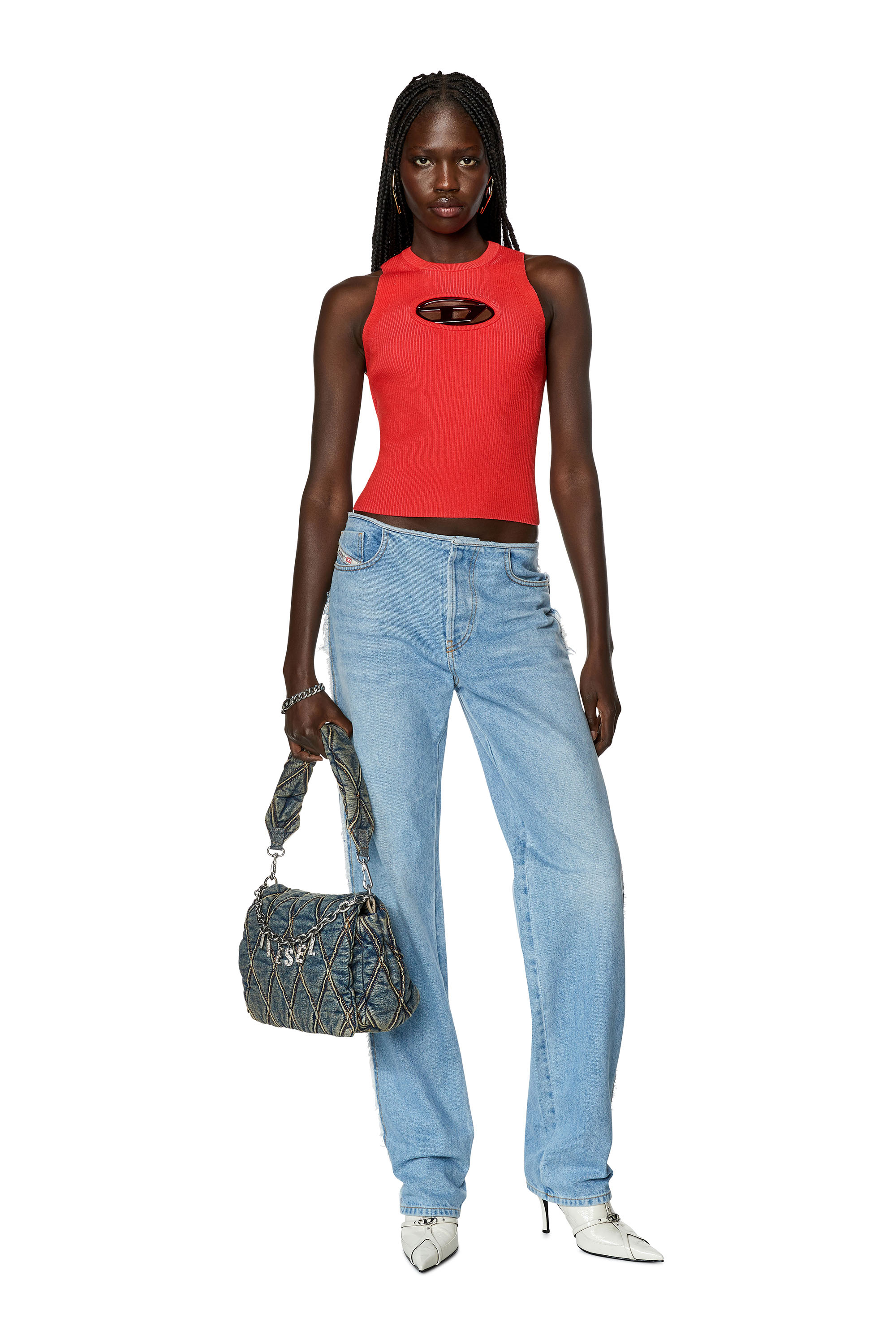 Diesel - D-Ark 0HLAC Straight Jeans, Light Blue - Image 6