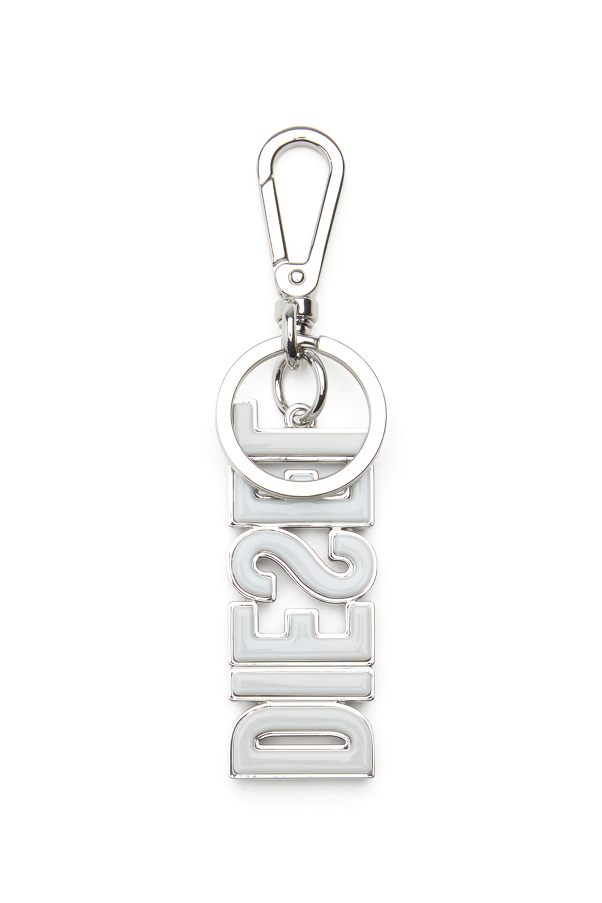 Diesel - DSL 3D KEY RING, Man's Metal and resin DIESEL keyring in Black/Silver - 2
