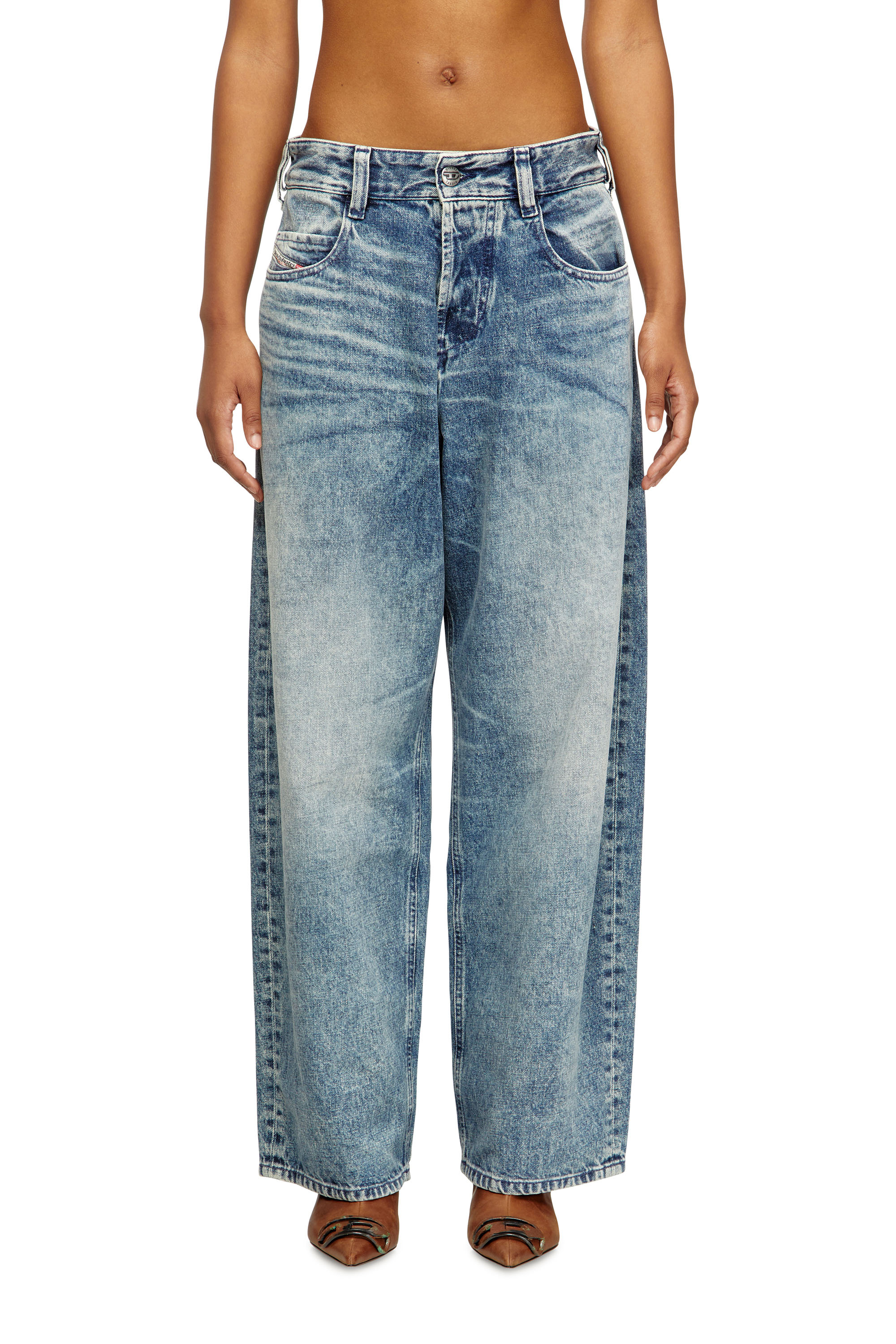 Diesel - Unisex's Relaxed Jeans 1997 D-Enim 007DA, Light Blue - 1