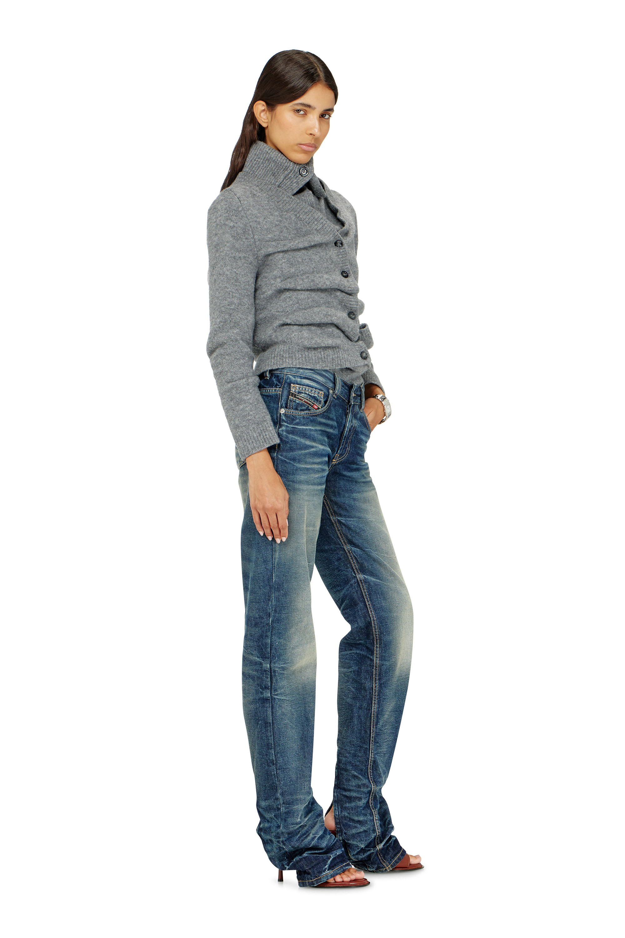 Diesel - Woman's Regular Jeans D-Heel 0DBFC, Medium blue - 3