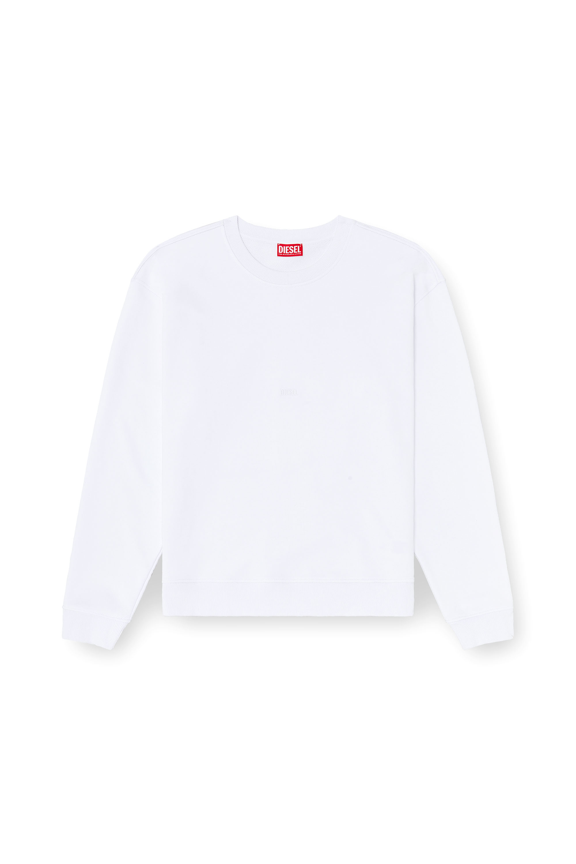 Diesel - S-NORM-AA5, Man's Cotton sweatshirt with micro logo embroidery in null - 3