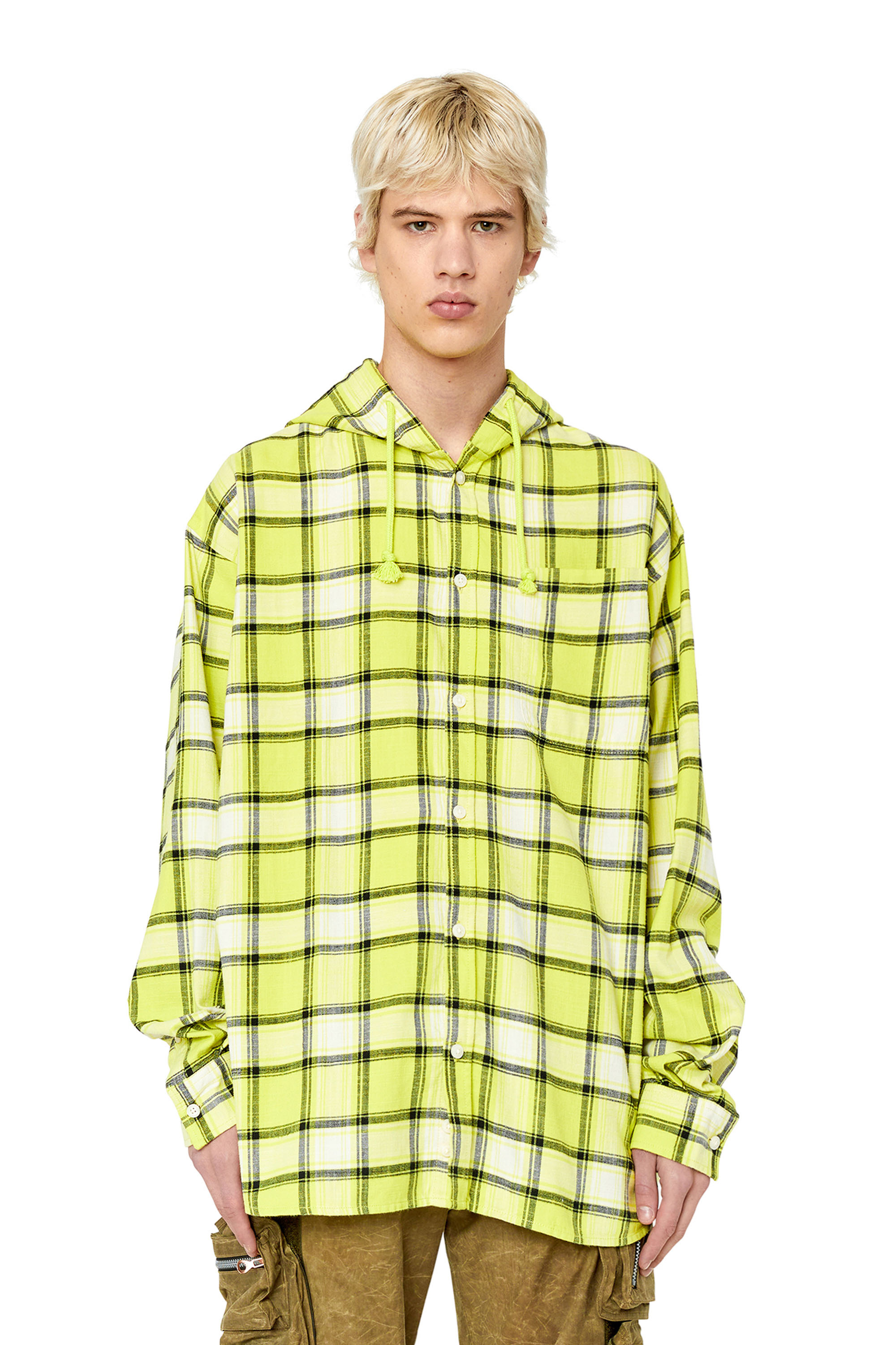 Diesel - S-DEWNY-HOOD, White/Green - Image 1