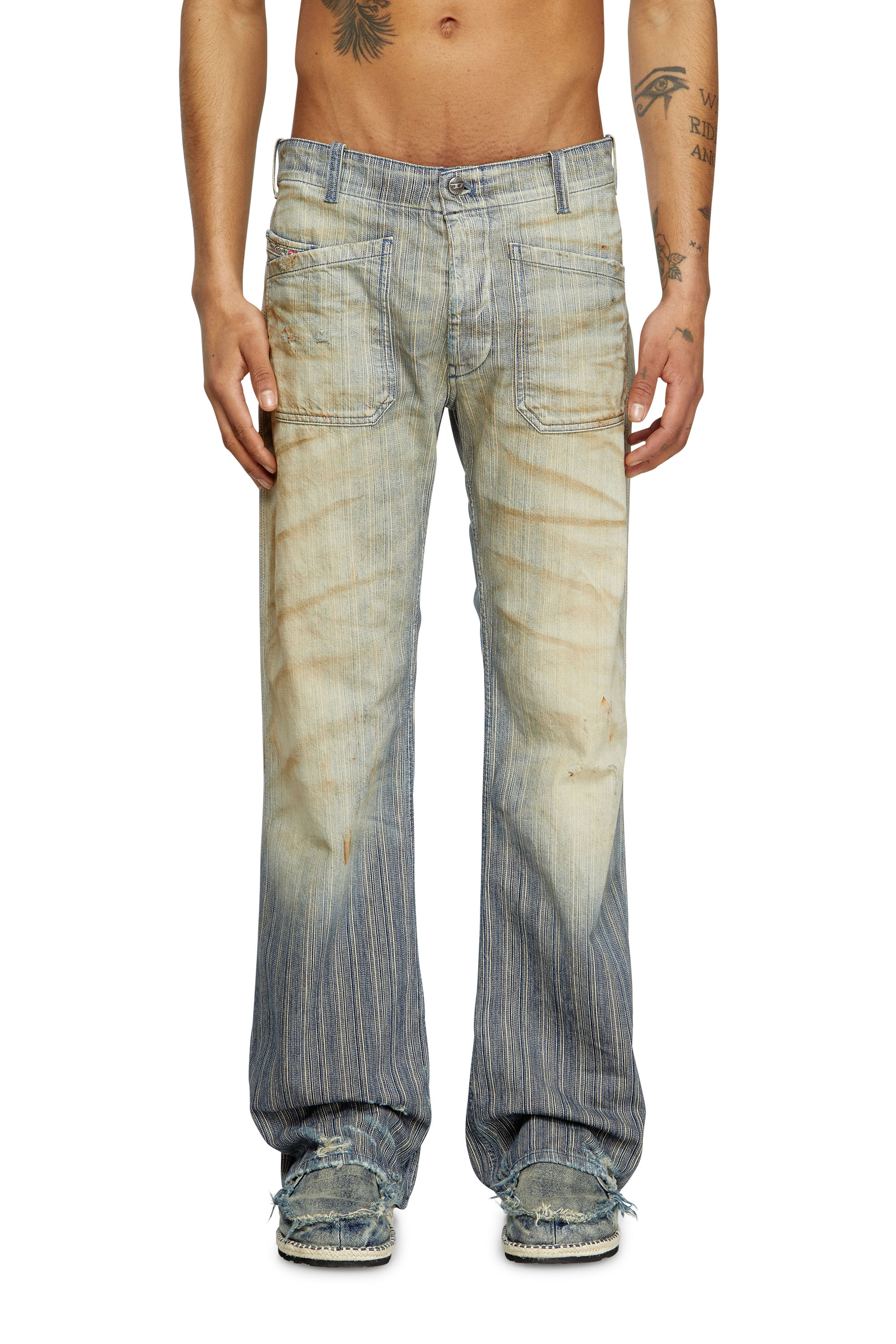 Diesel - Man's Bootcut Jeans D-Moorix 09L55, Medium blue - 2