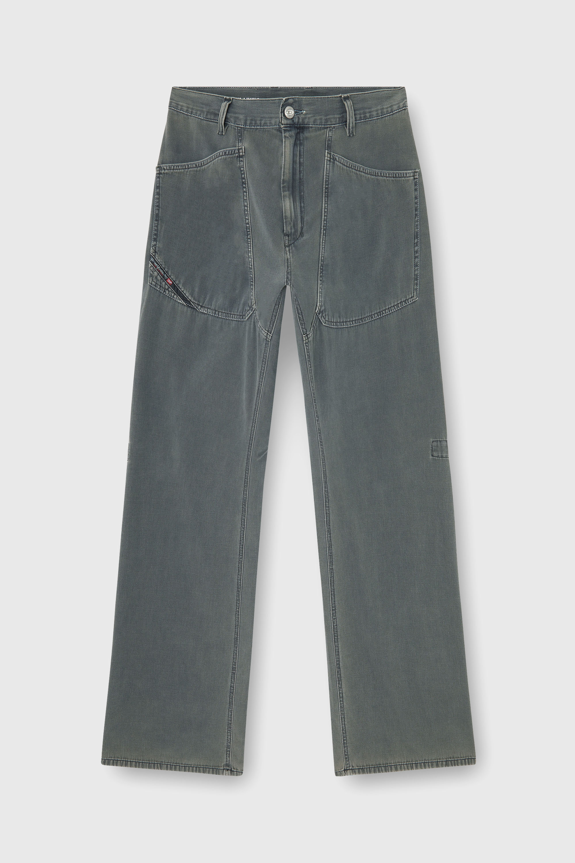 Diesel - Man's Relaxed Jeans D-Zeta 068WR, Grey - 6