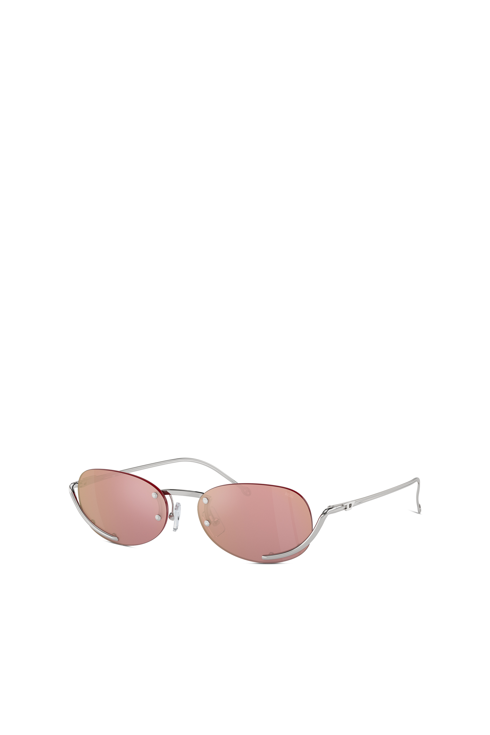 Diesel - 0DL1004, Unisex's Oval sunglasses in Pink - 4