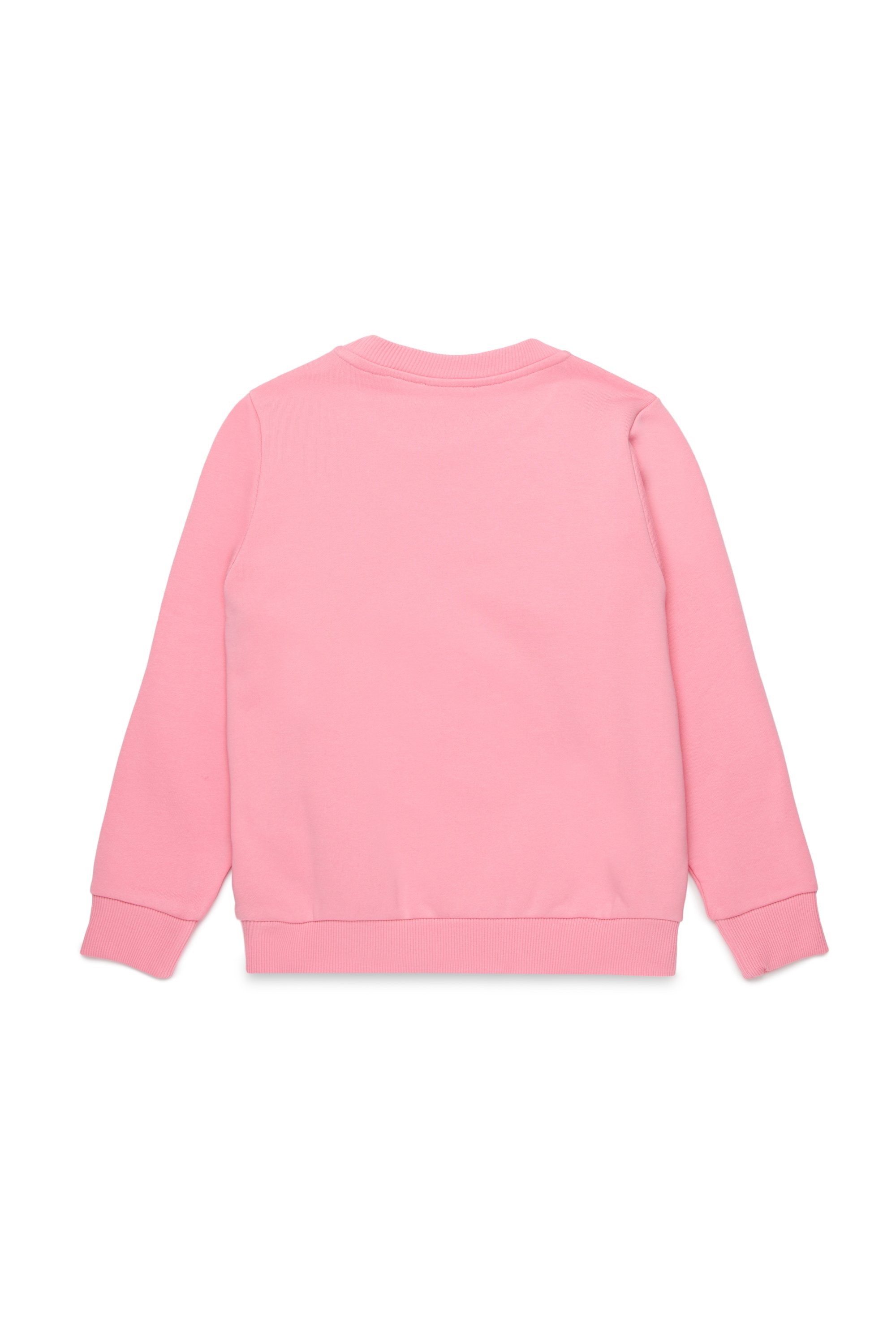 Diesel - SCACUORE, Woman's Sweatshirt with heart logo in Pink - 2