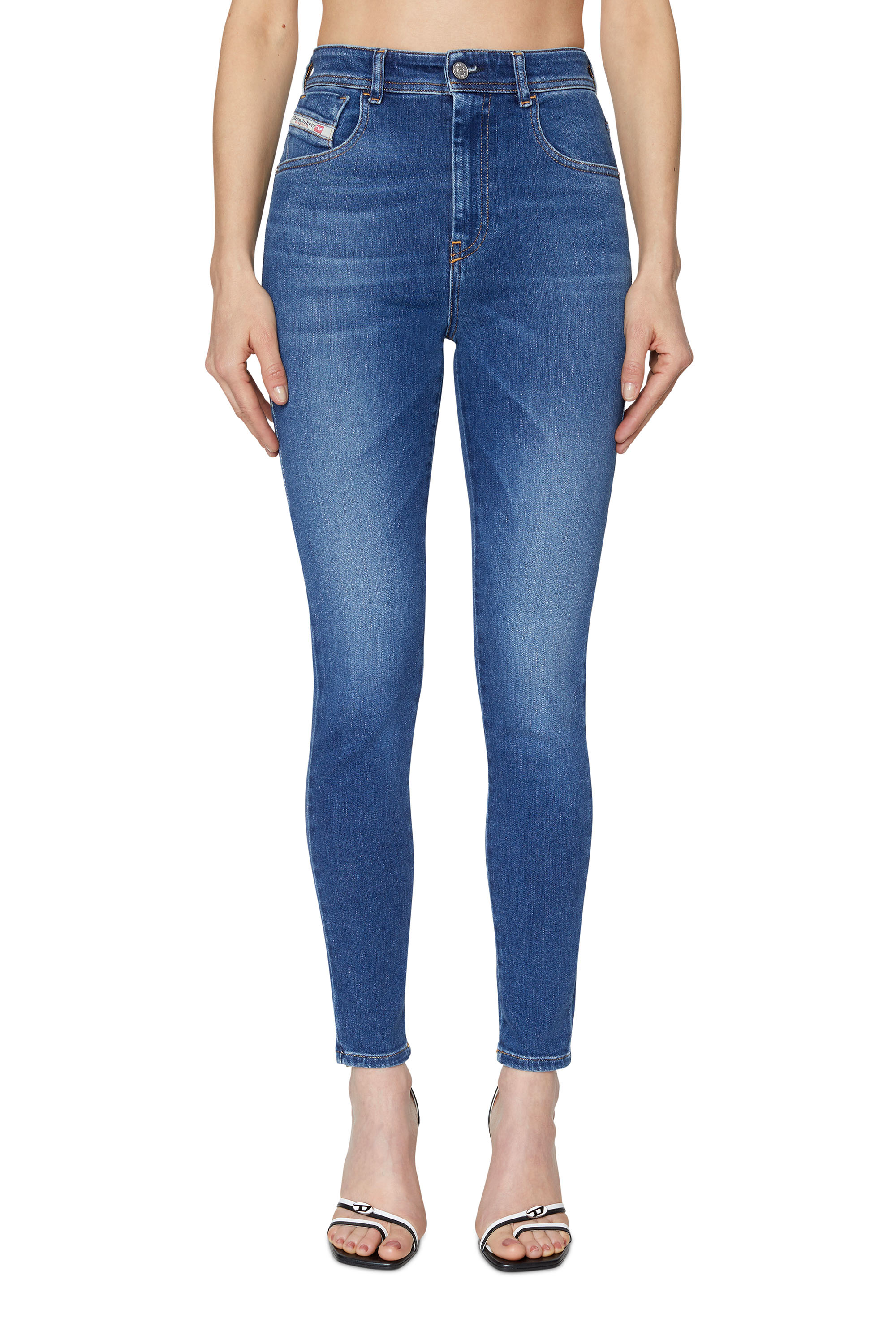 Diesel - Super skinny Jeans 1984 Slandy-High 09C21, Medium blue - Image 2