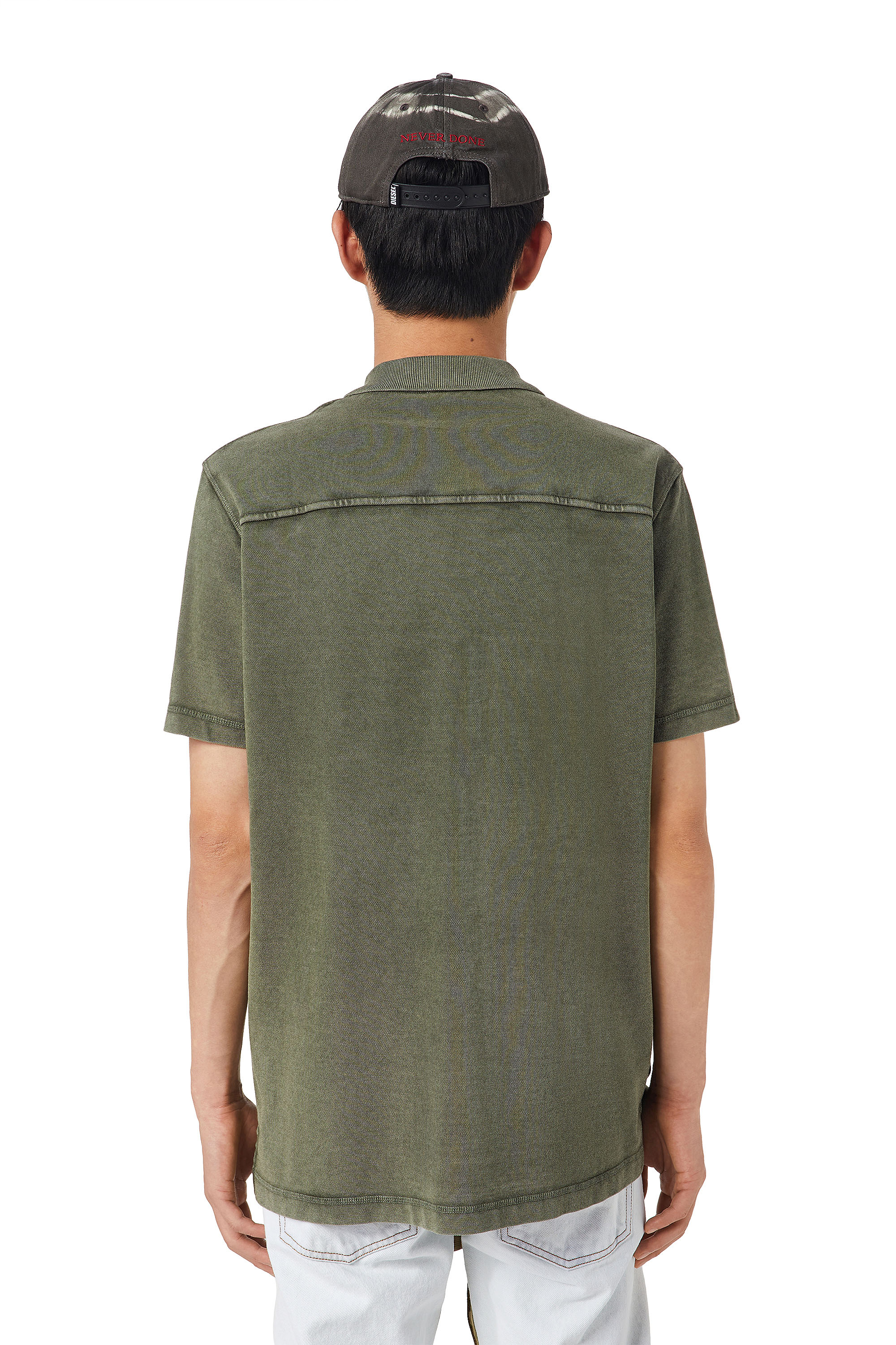 Diesel - T-POLO-WORKY-DOV-PE, Olive Green - Image 2