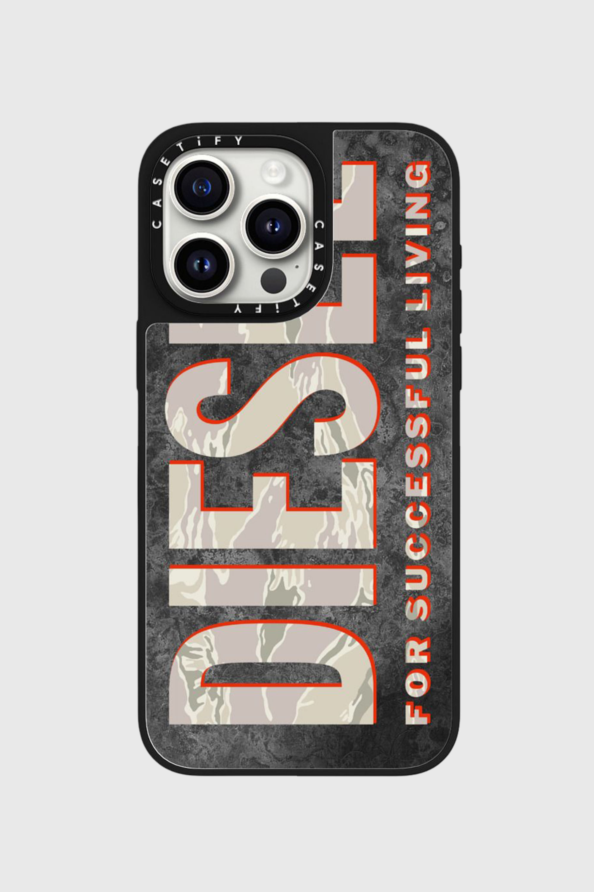 Diesel - 60329 CASETIFY MOULDED CASE, Unisex's Magsafe Camo Case iPhone 15 Pro Max in Brown/White - 3