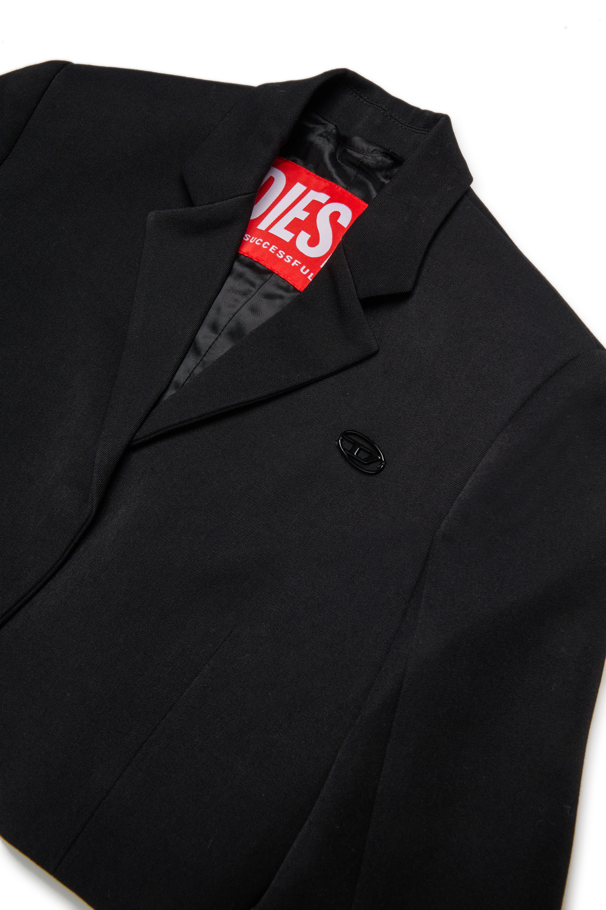 Diesel - JGMILLAP1, Woman's Short jacket with lapels in Black - 3