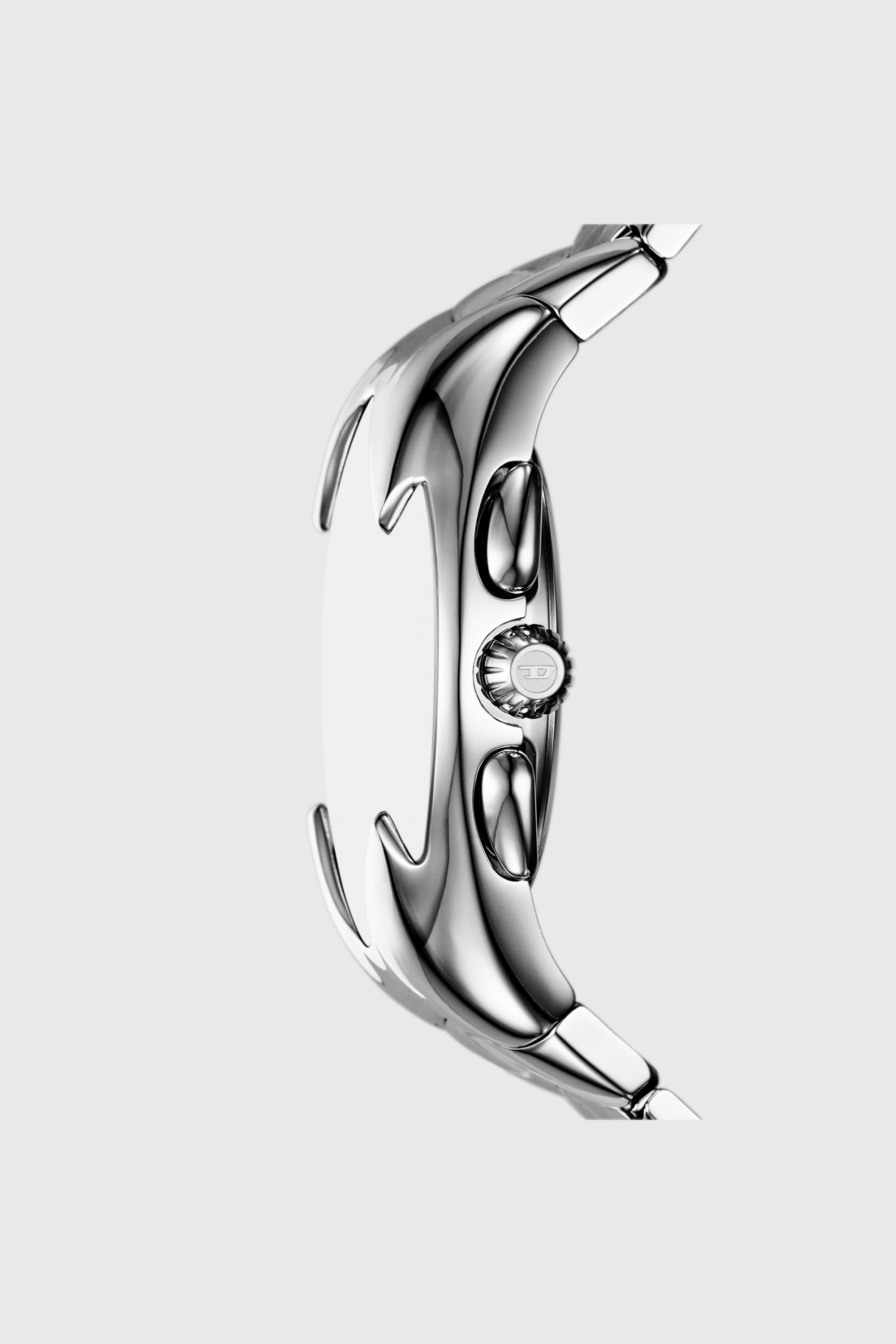 マルケル　タイモデル Men's Diesel Mercurial Chronograph Stainless Steel Watch | Silver