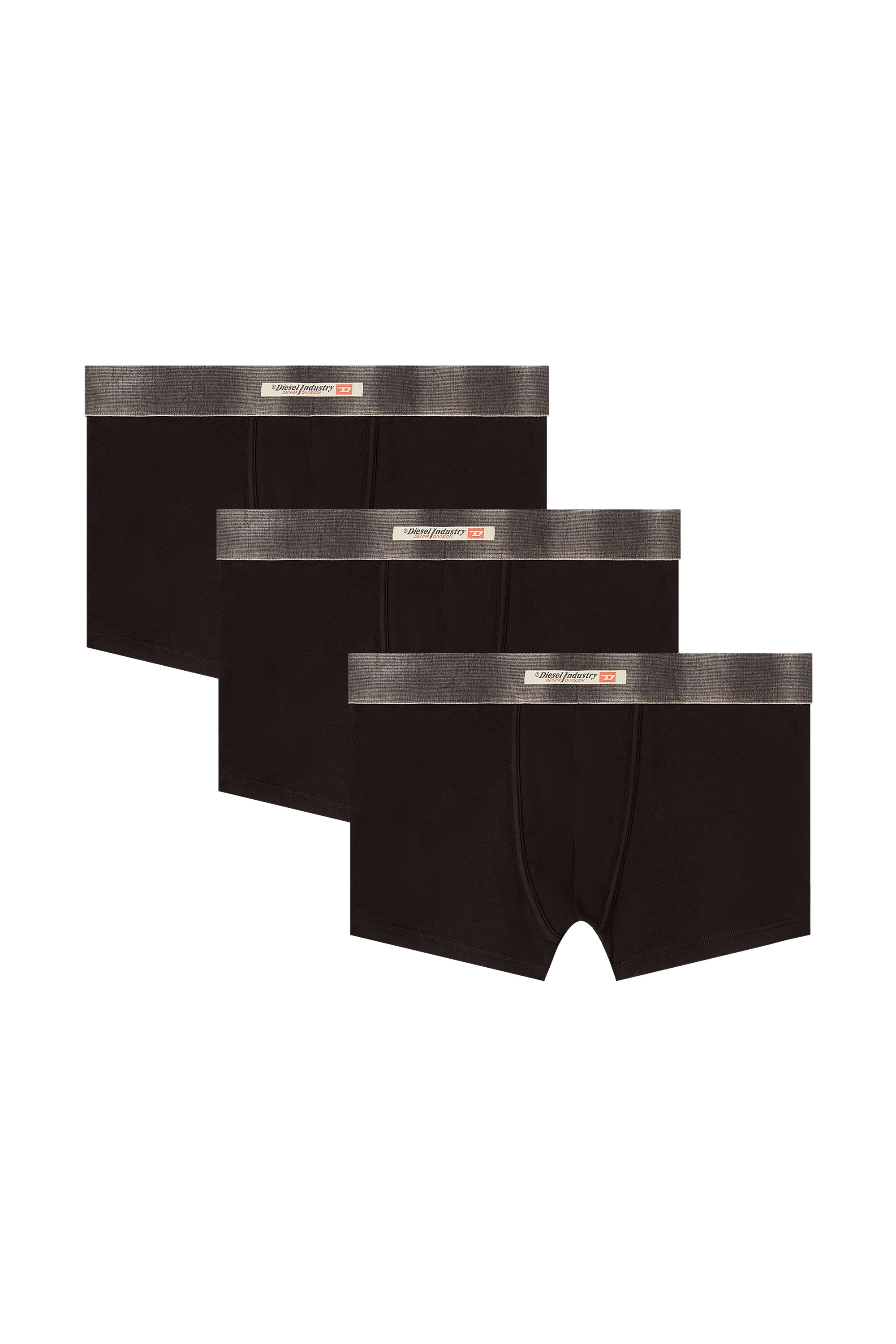 Diesel - DAMIEN-DNM-3PACK, Man's 3-pack of stretch cotton boxers with satin waistband in null - 1