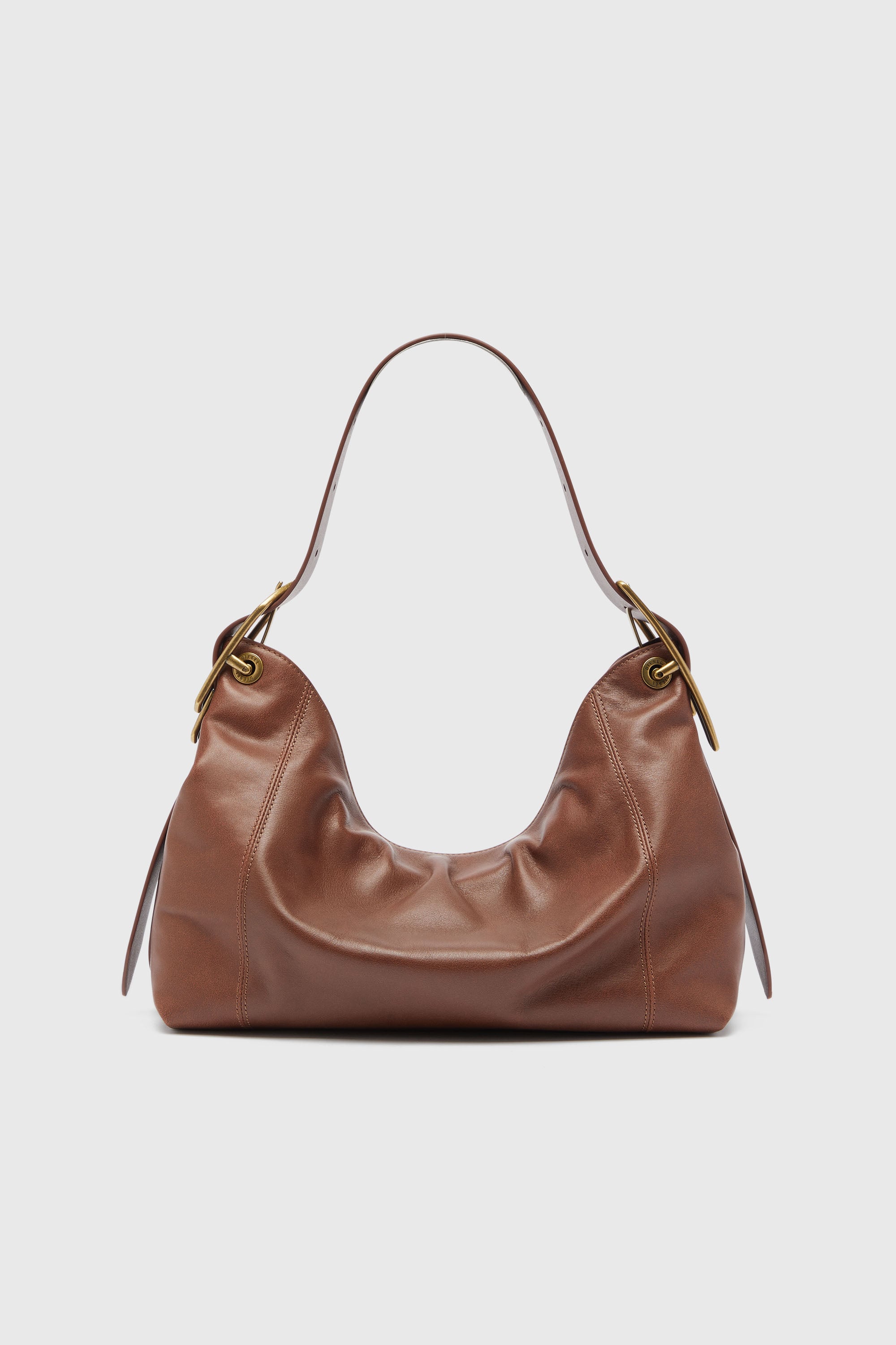 D-Line-Shoulder bag in leather