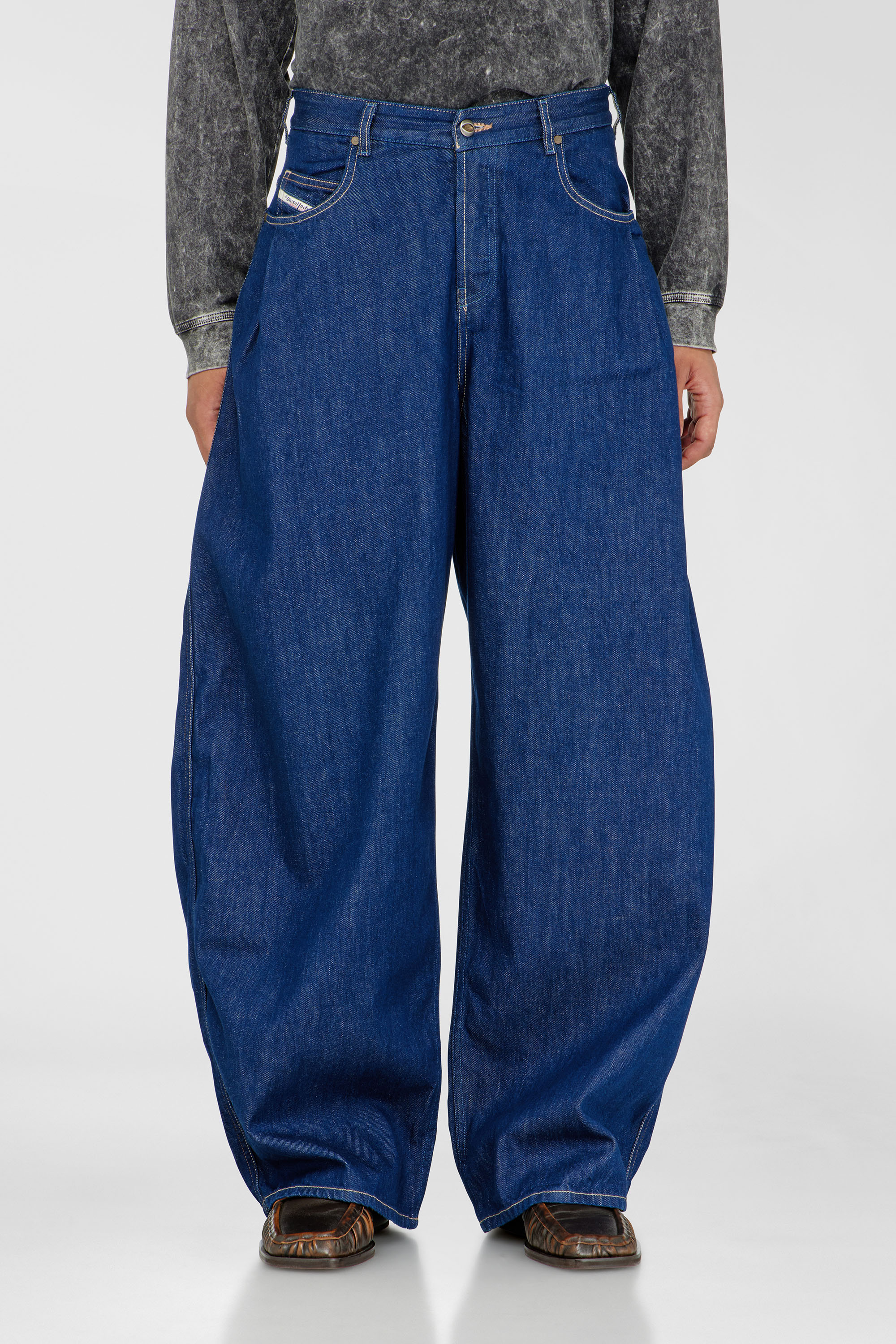 Diesel - Woman's Relaxed Jeans 1987 D-Khelz 09Q09, Dark Blue - 6