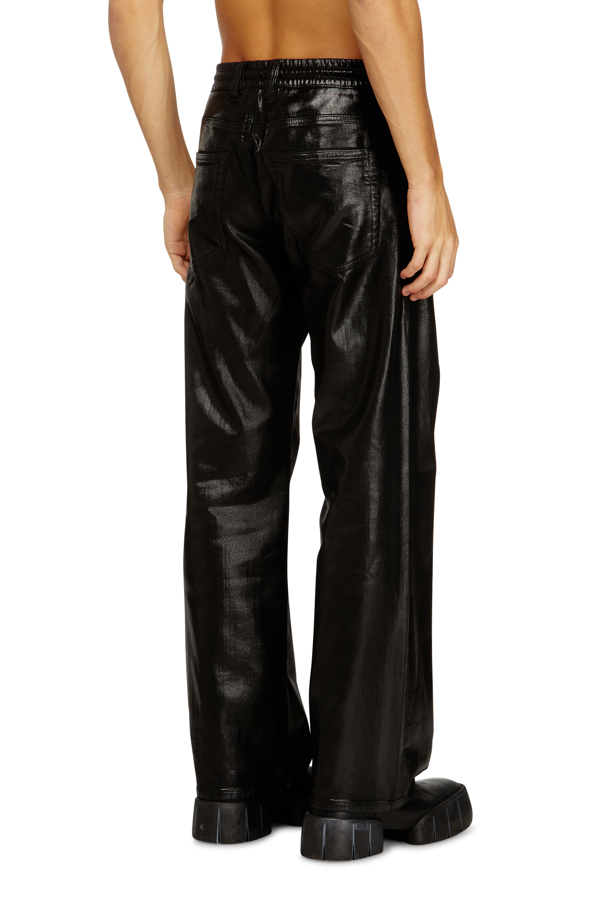 Diesel - Man's Relaxed 2080 D-Reel Joggjeans® 068VD, Black/Dark grey - 4