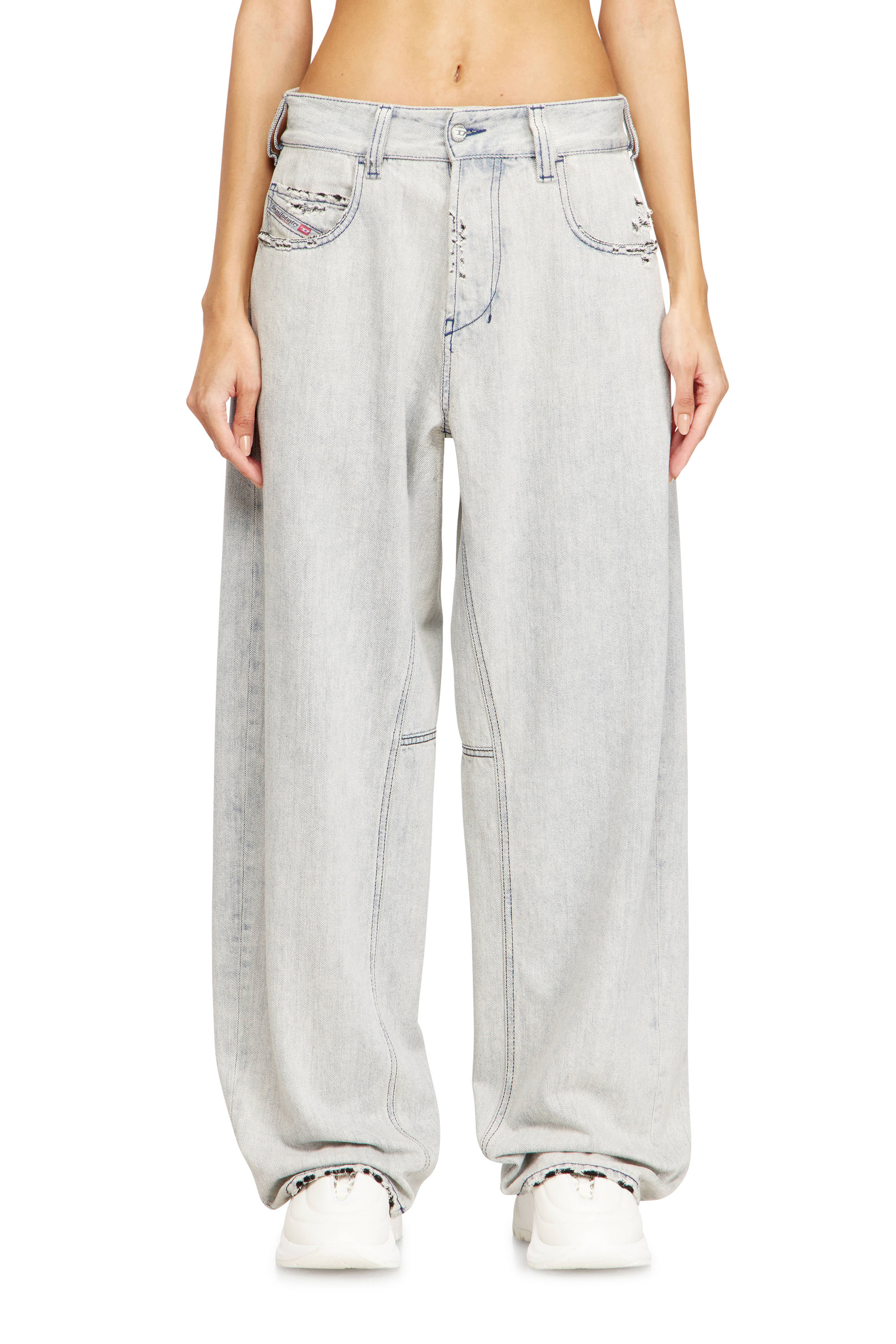 Diesel - Unisex's Relaxed Jeans 1997 D-Enim-M 068UR, Light Blue - 6