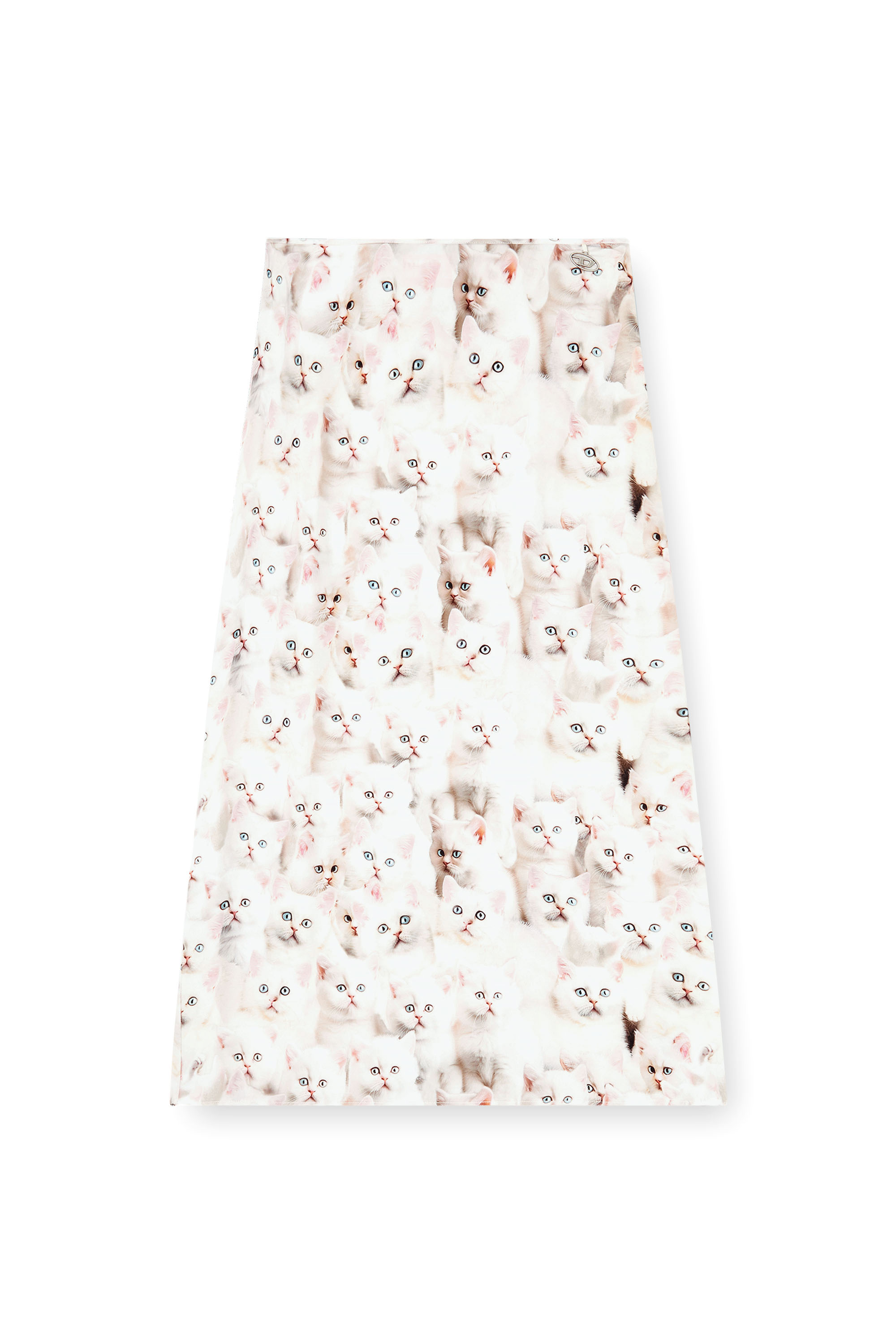 Diesel - O-RCHID-R1, Woman's Midi skirt in viscose with all-over print in null - 3