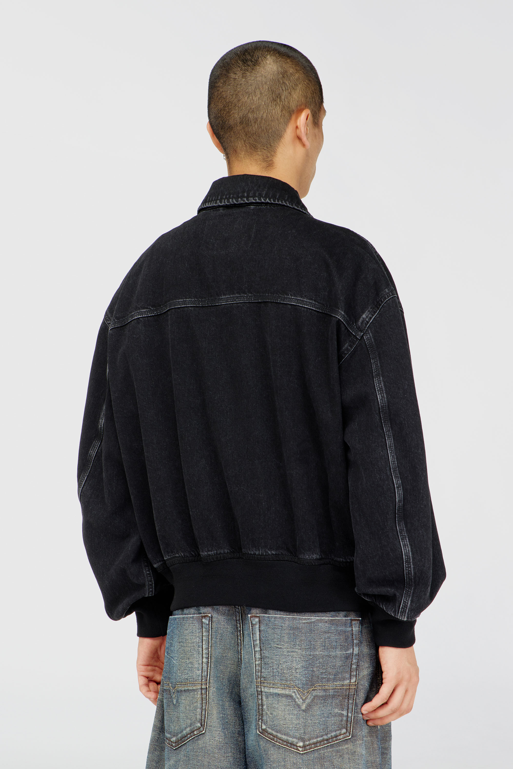 Diesel - D-KURZ, Unisex's Jacket in denim in Black - 4