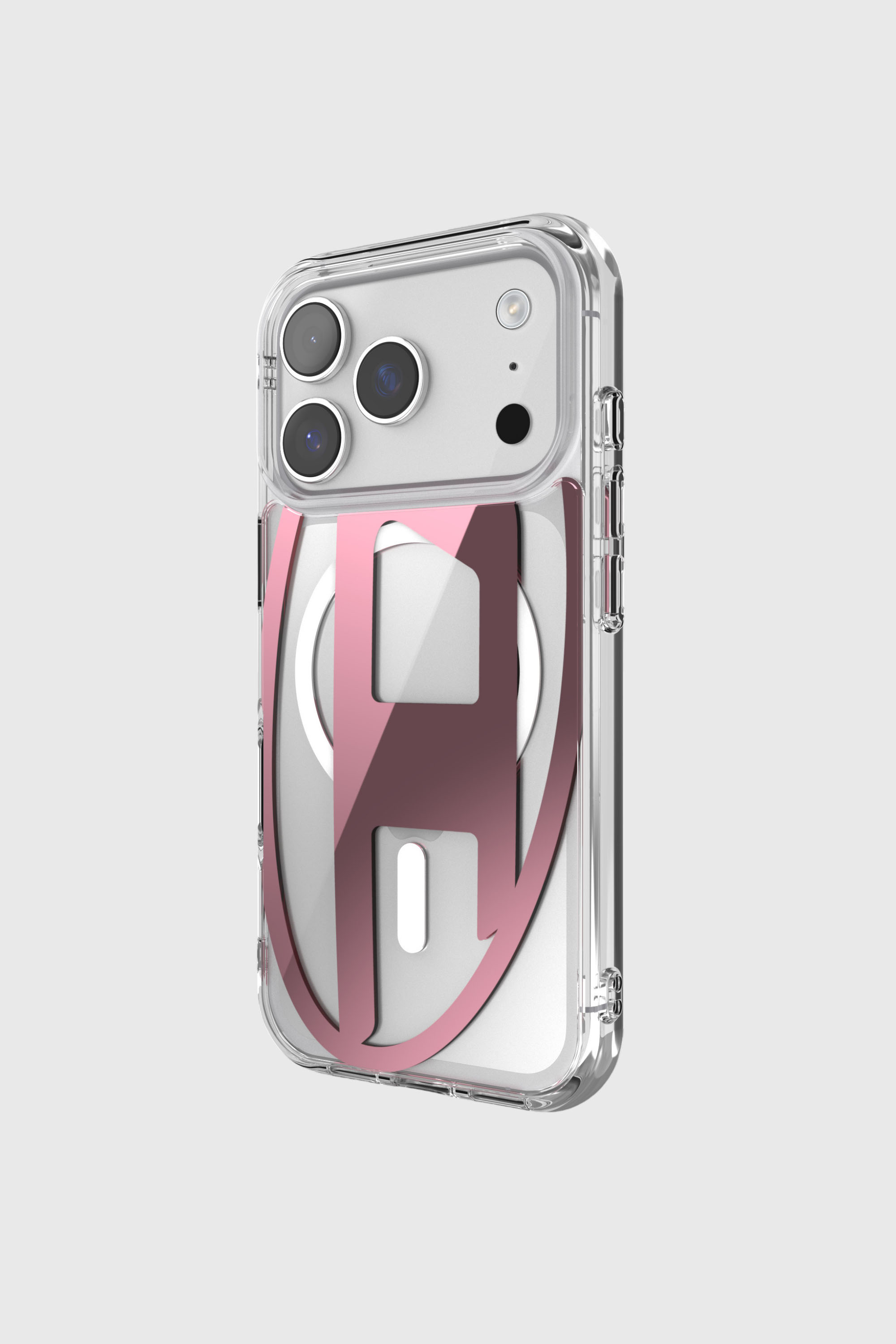 Diesel - 60421 AOP CASE, Unisex's Oval D metallic case with magsafe for iPhone 17 Pro in Pink - 3