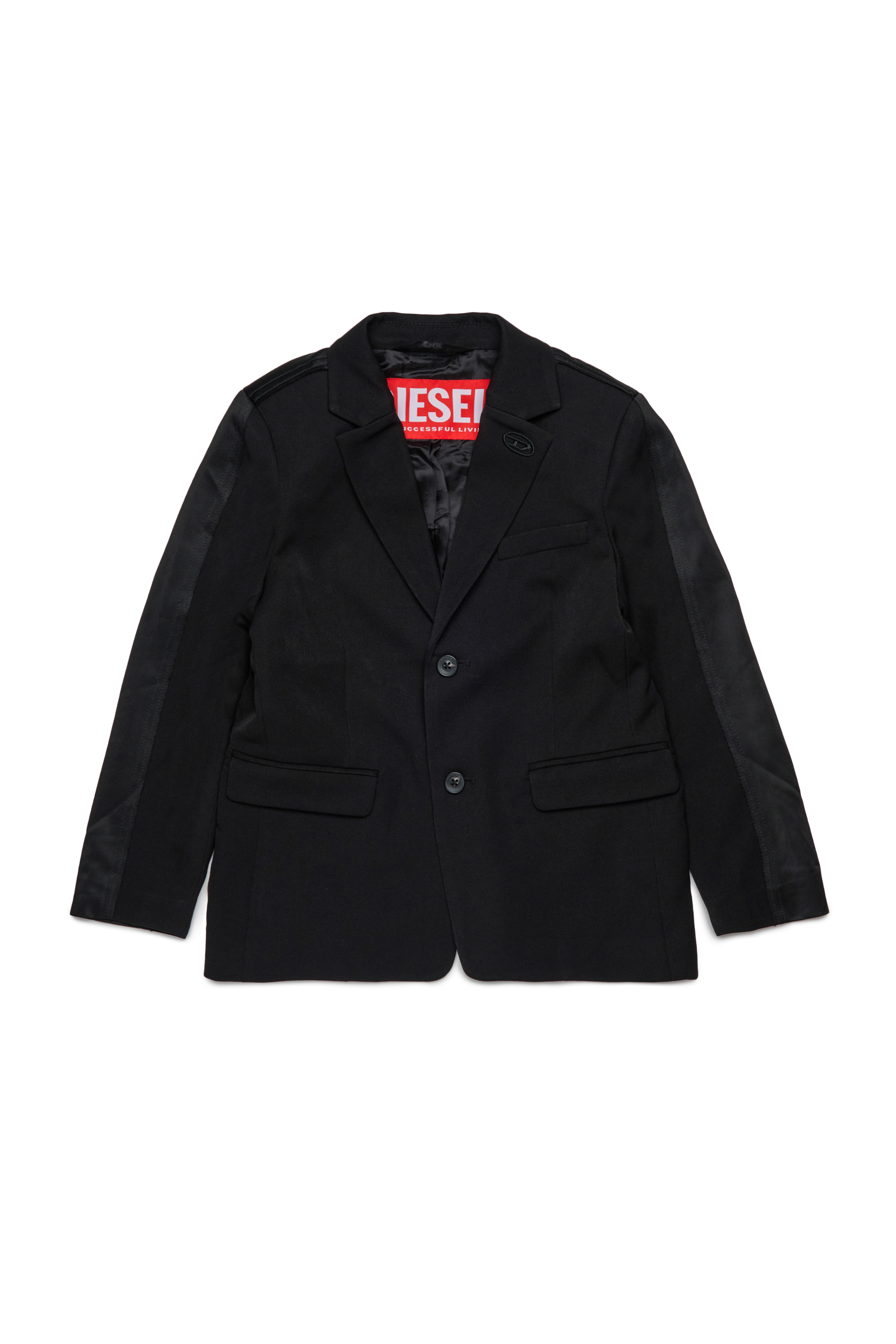 Diesel - JWIRE, Man's Suit jacket in mixed fabrics in Black - 1