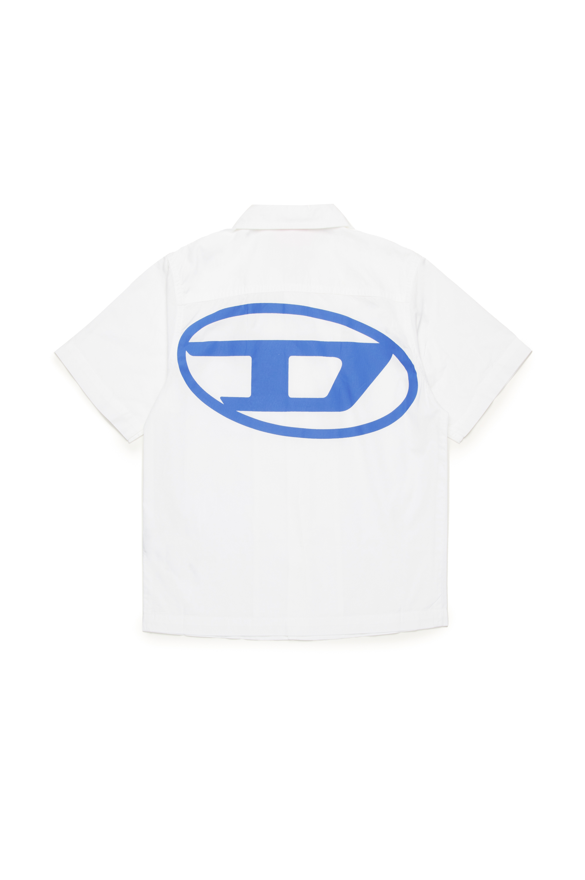 Diesel - MCPOLLY, Man's Short-sleeve shirt with Oval D print in White - 2