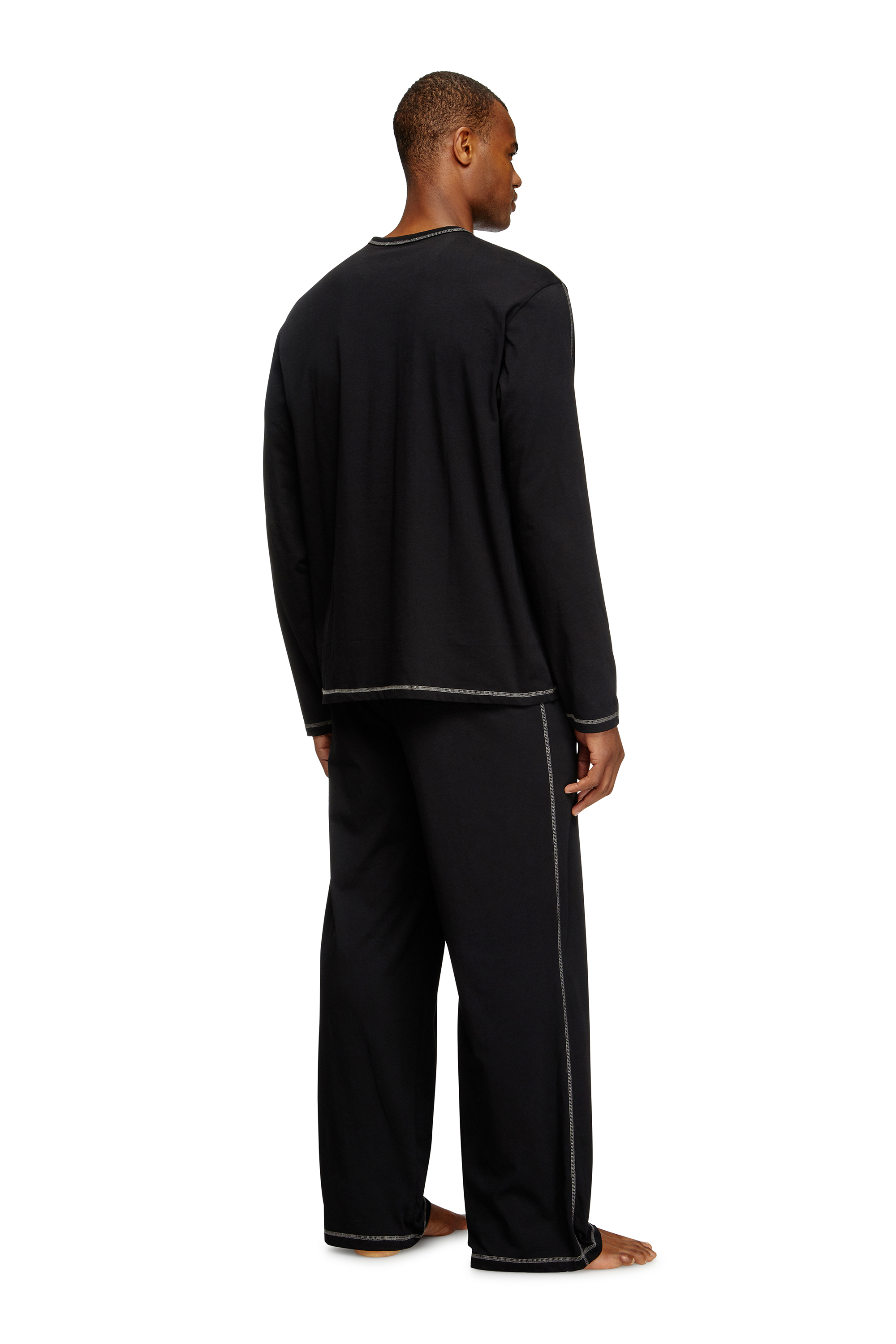 Diesel - SET-NOLAN-D-CORE, Man's Pyjamas in cotton jersey in Black - 2