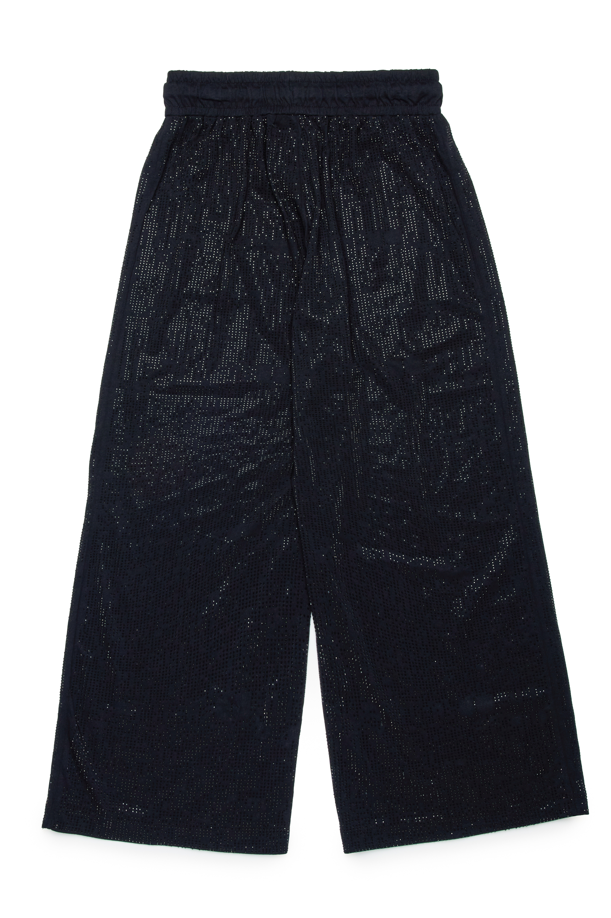 Diesel - PSTRASSTUDS, Woman's Cotton trousers with micro-rhinestones in Black - 2