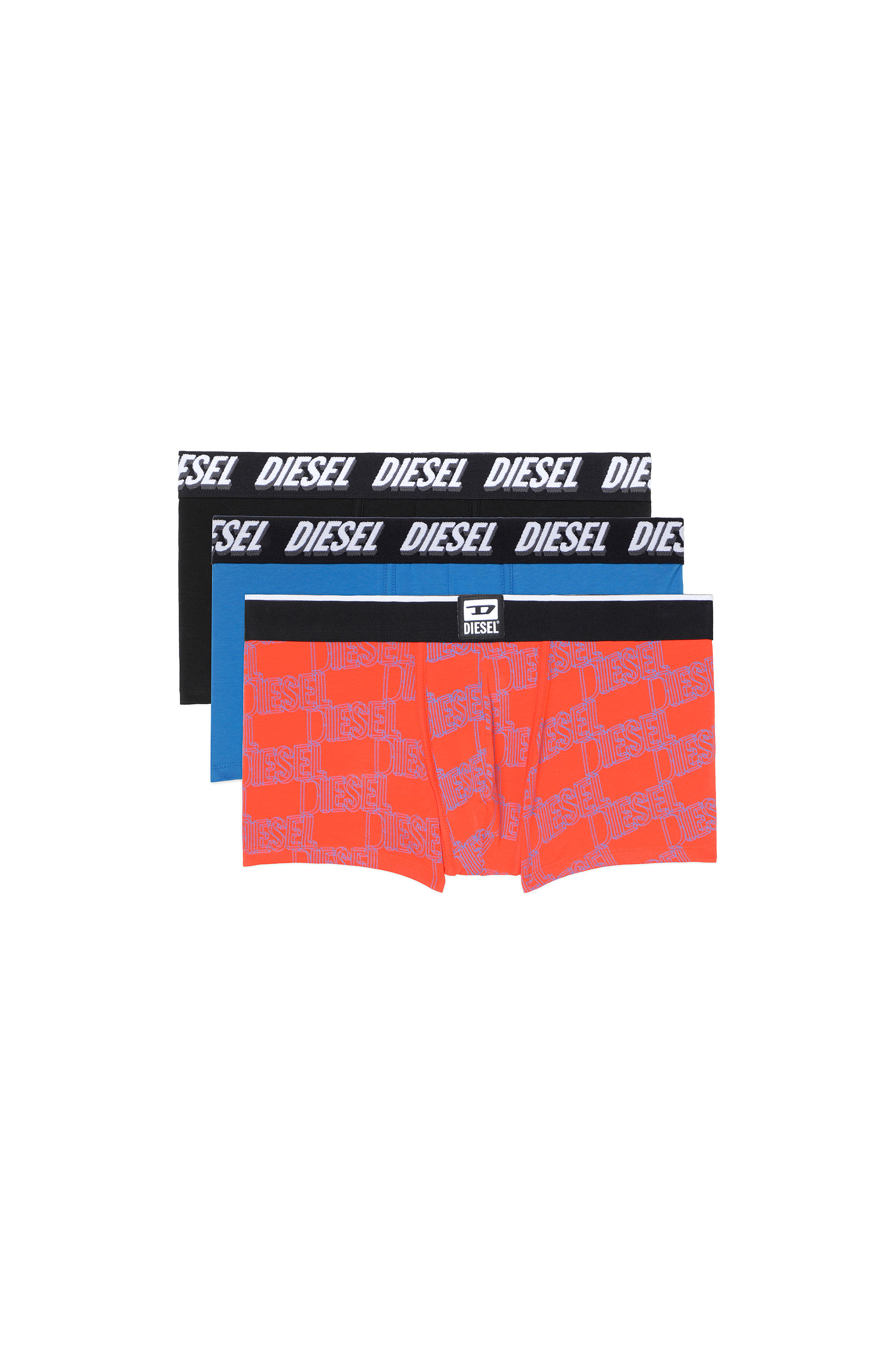 UMBX-DAMIENTHREEPACK, Blue/Orange - Trunks