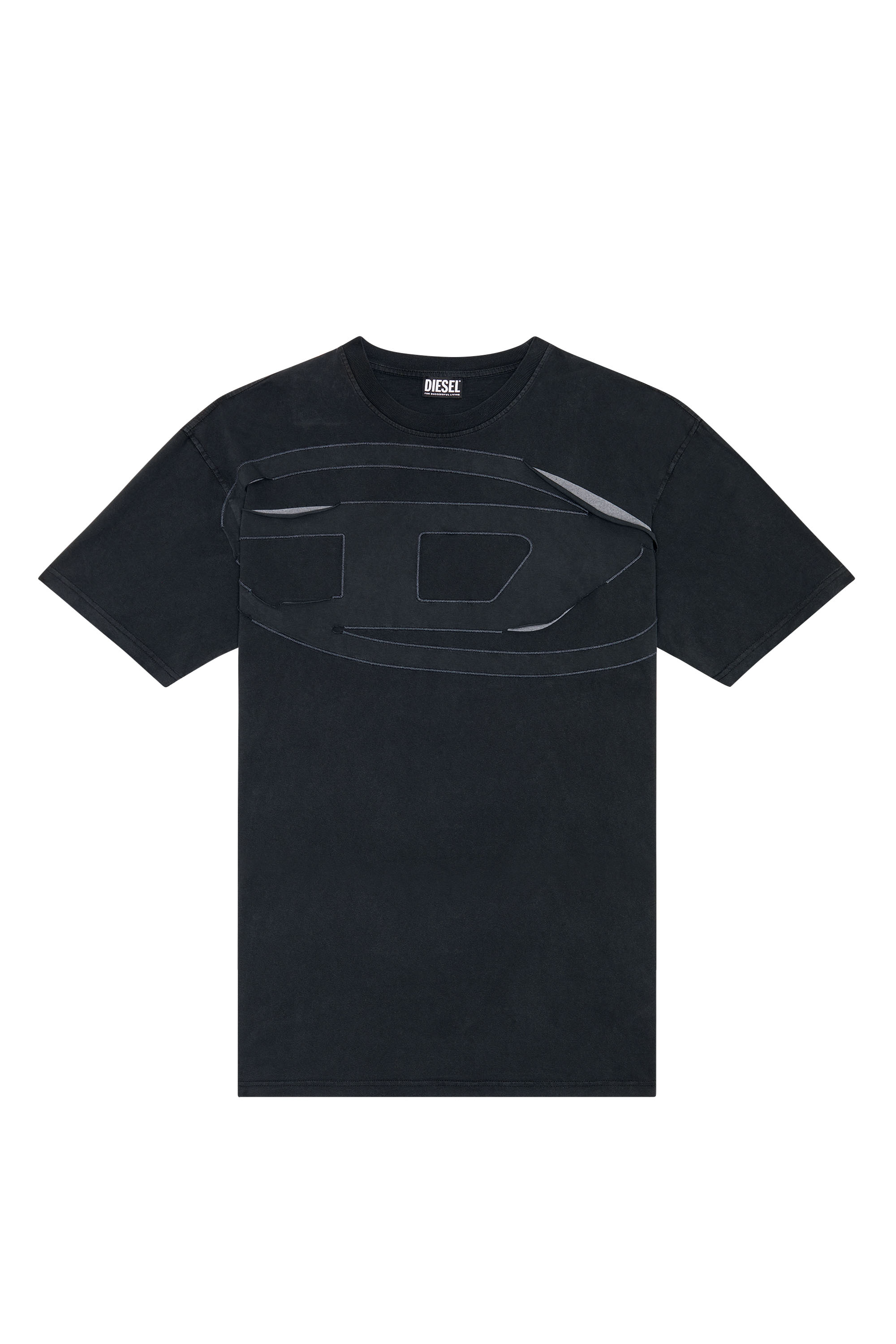 Diesel - T-WASH-PEELOVAL, Black - Image 5