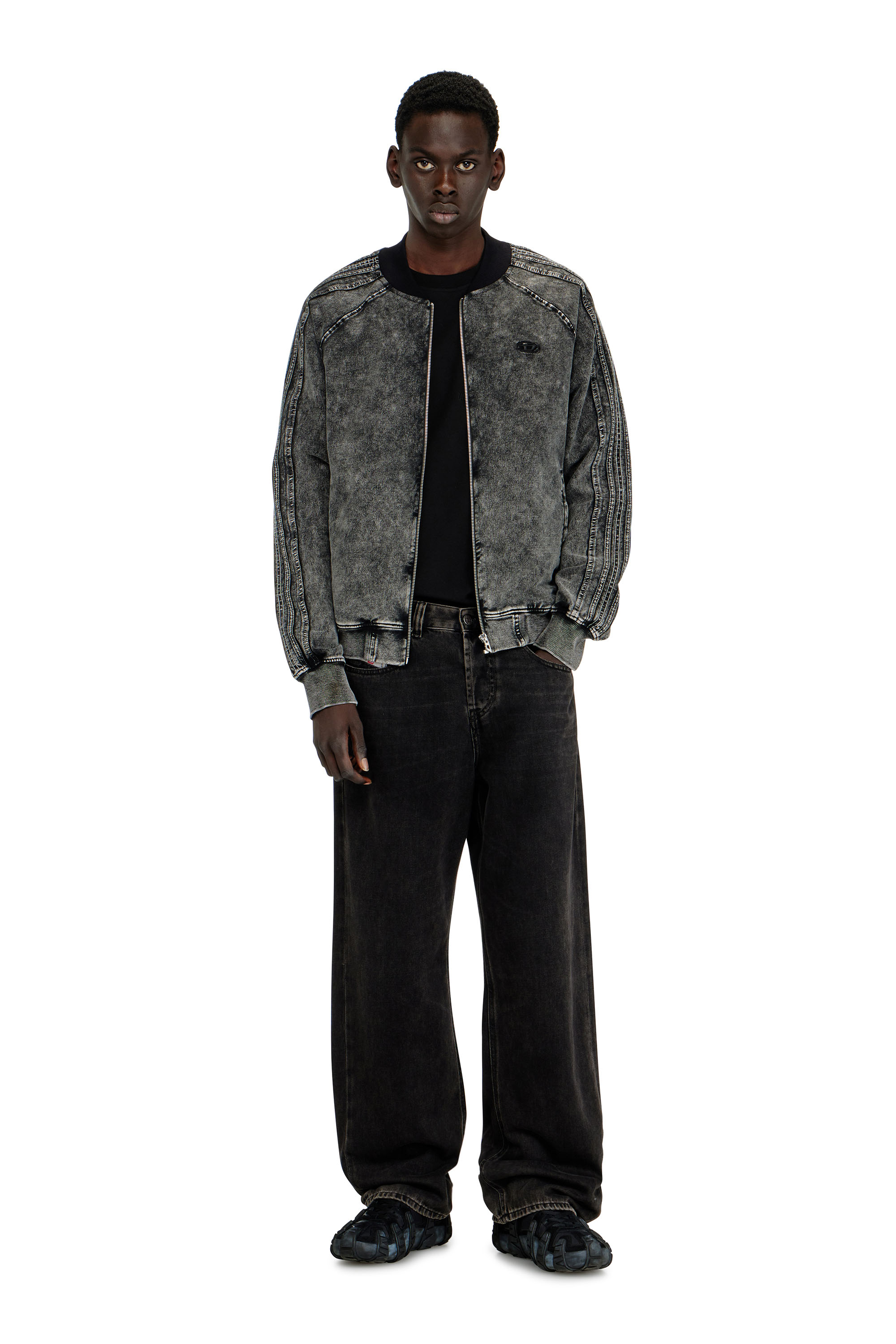 Diesel - Man's Relaxed Jeans 2001 D-Macro 09I35, Black/Dark grey - 1