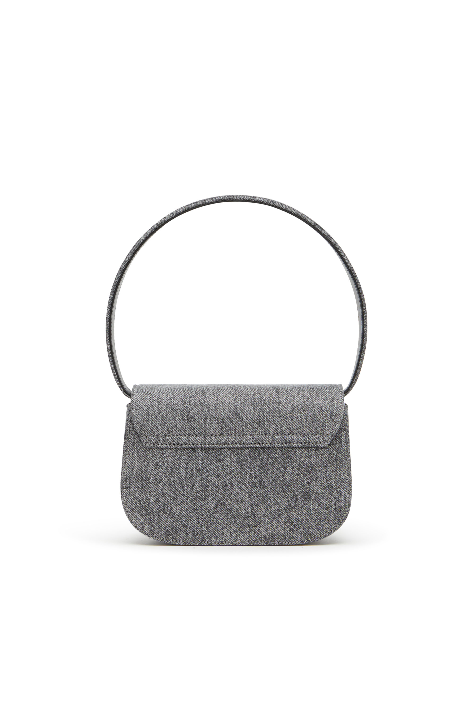 Diesel - 1DR, Woman's 1DR-Iconic shoulder bag in stonewashed denim in Black - 3
