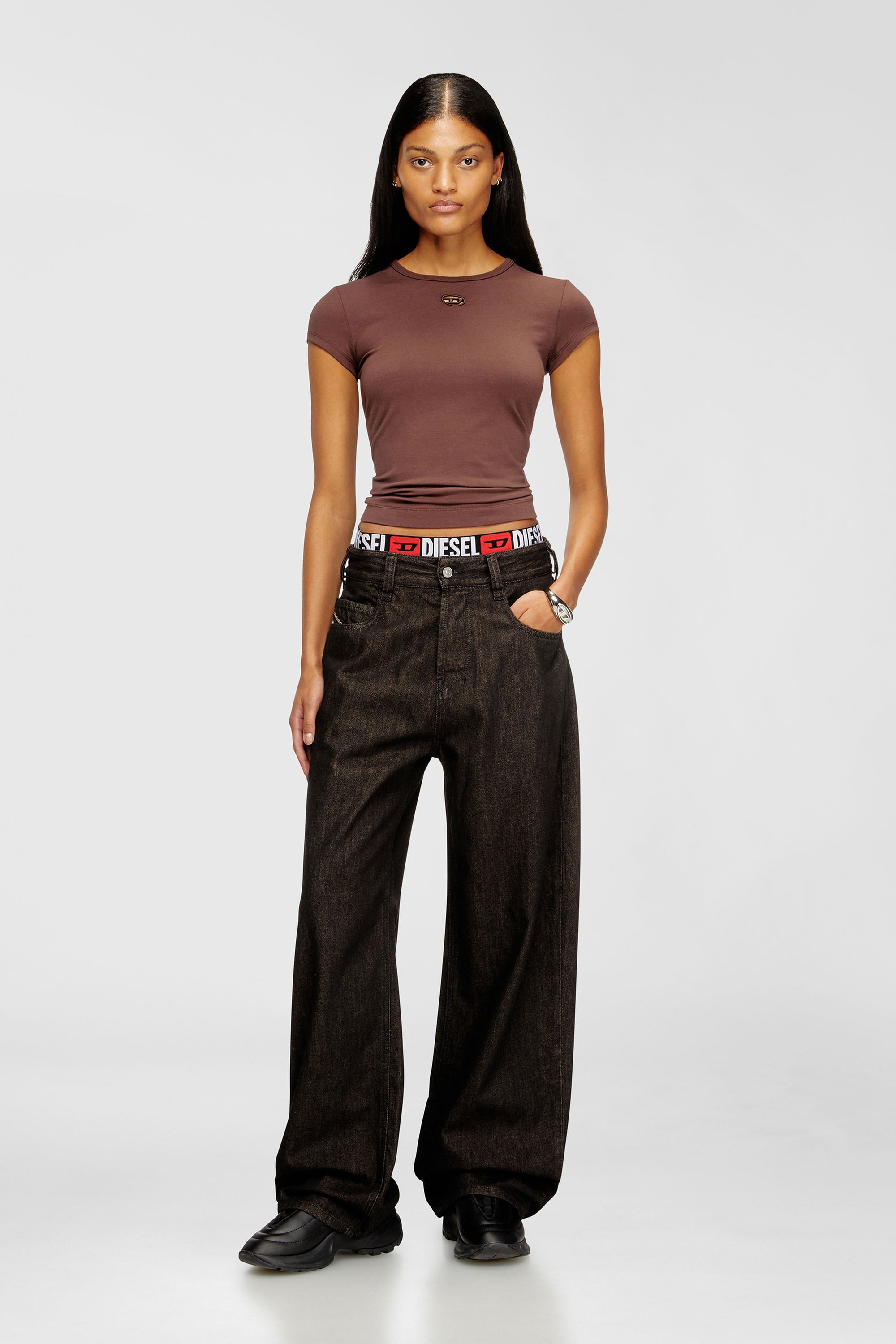 Diesel - Unisex's Relaxed Jeans 1997 D-Enim-M 09N25, Black/Dark grey - 2
