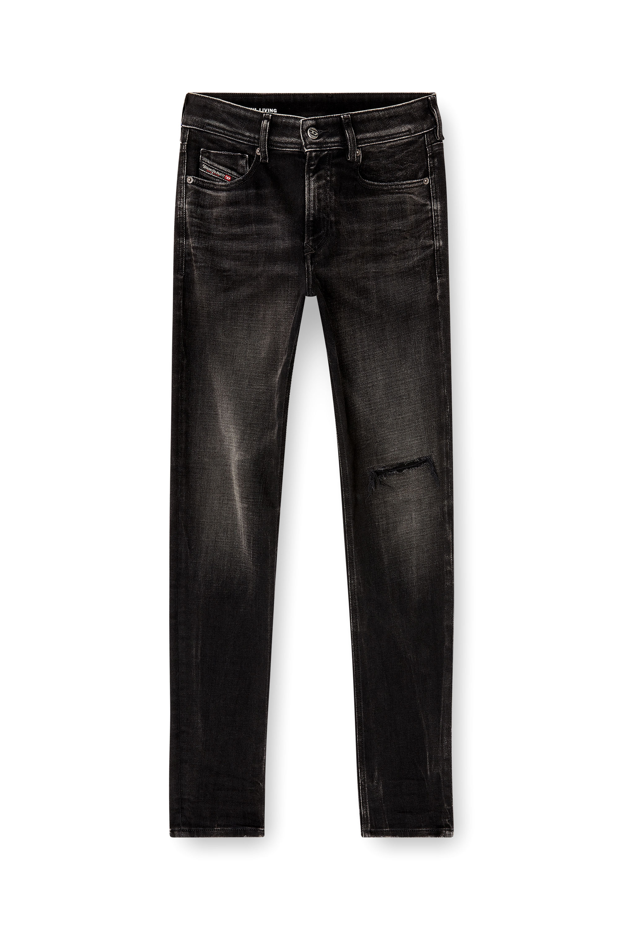 Skinny Jeans 1979 Sleenker 09N19, Black/Dark grey Diesel - Man's Skinny Jeans 1979 Sleenker 09N19, Black/Dark grey - 2