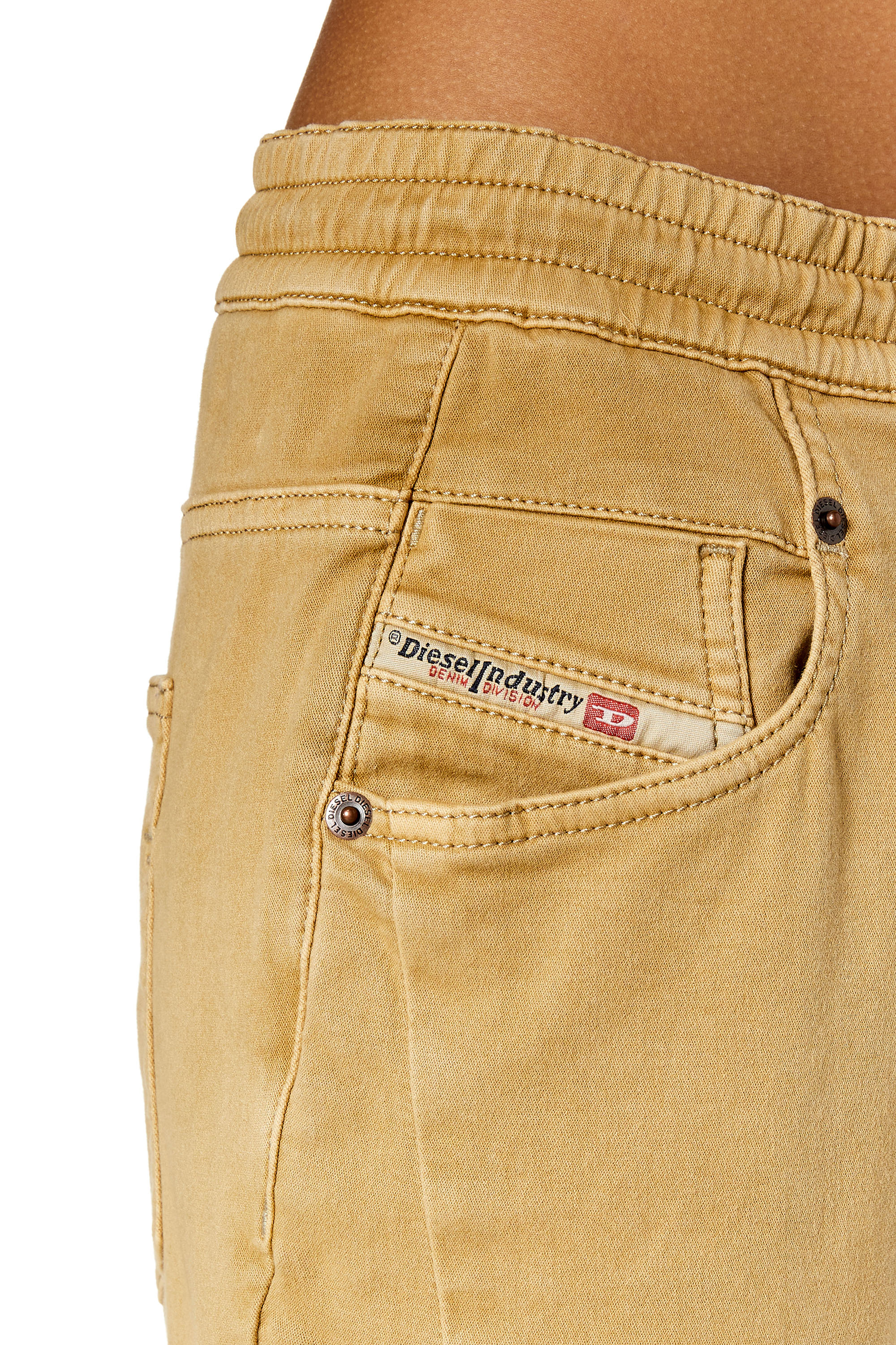 Diesel - Fayza JoggJeans® 068DY Boyfriend, Light Brown - Image 3