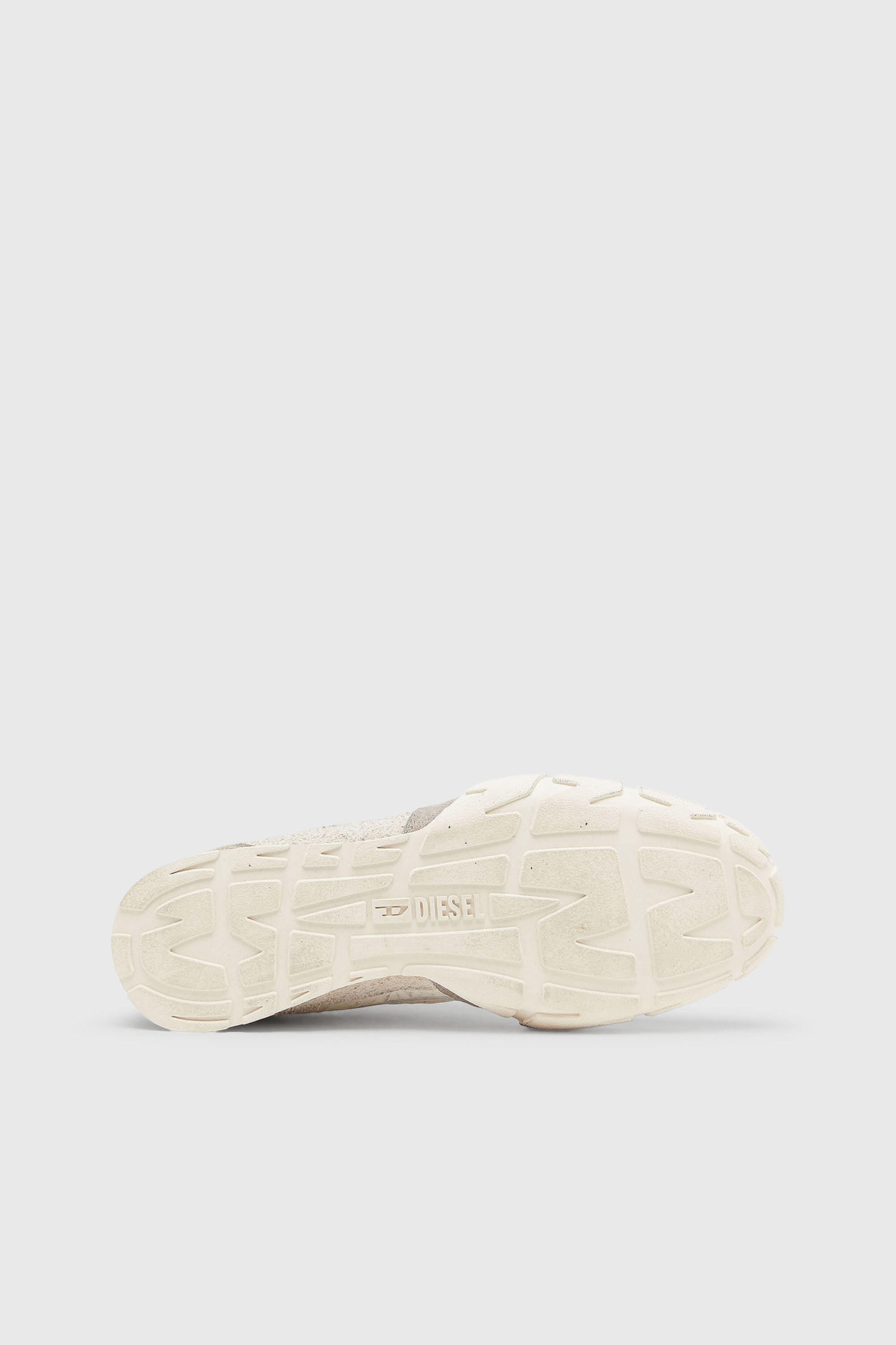 Diesel - S-PAGODHA LOW, Man's S-Pagodha - Sneakers in leather and nylon in White/Grey - 5