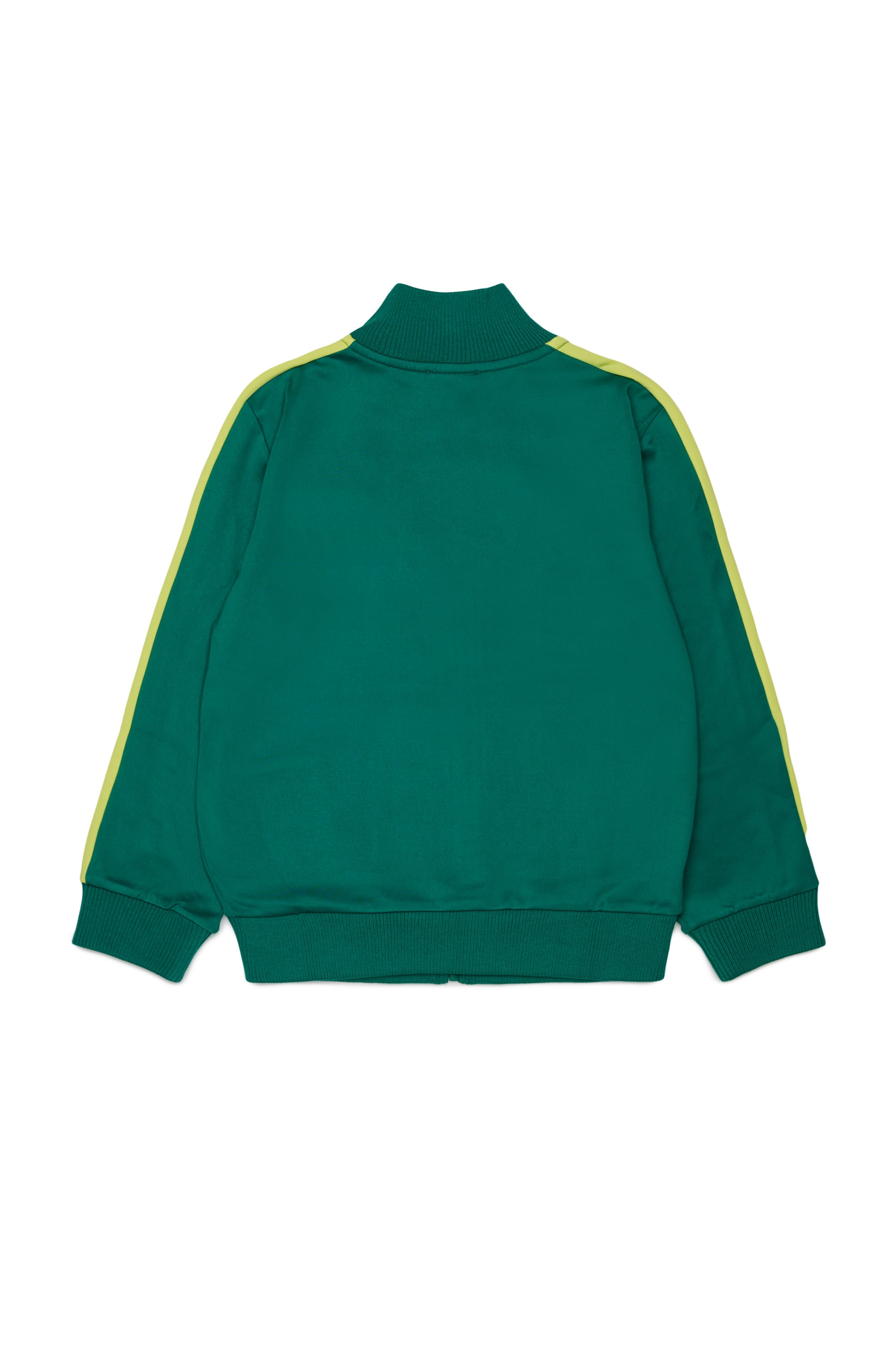 Diesel - SBOS, Man's Track jacket with Oval D logo in Green - 2
