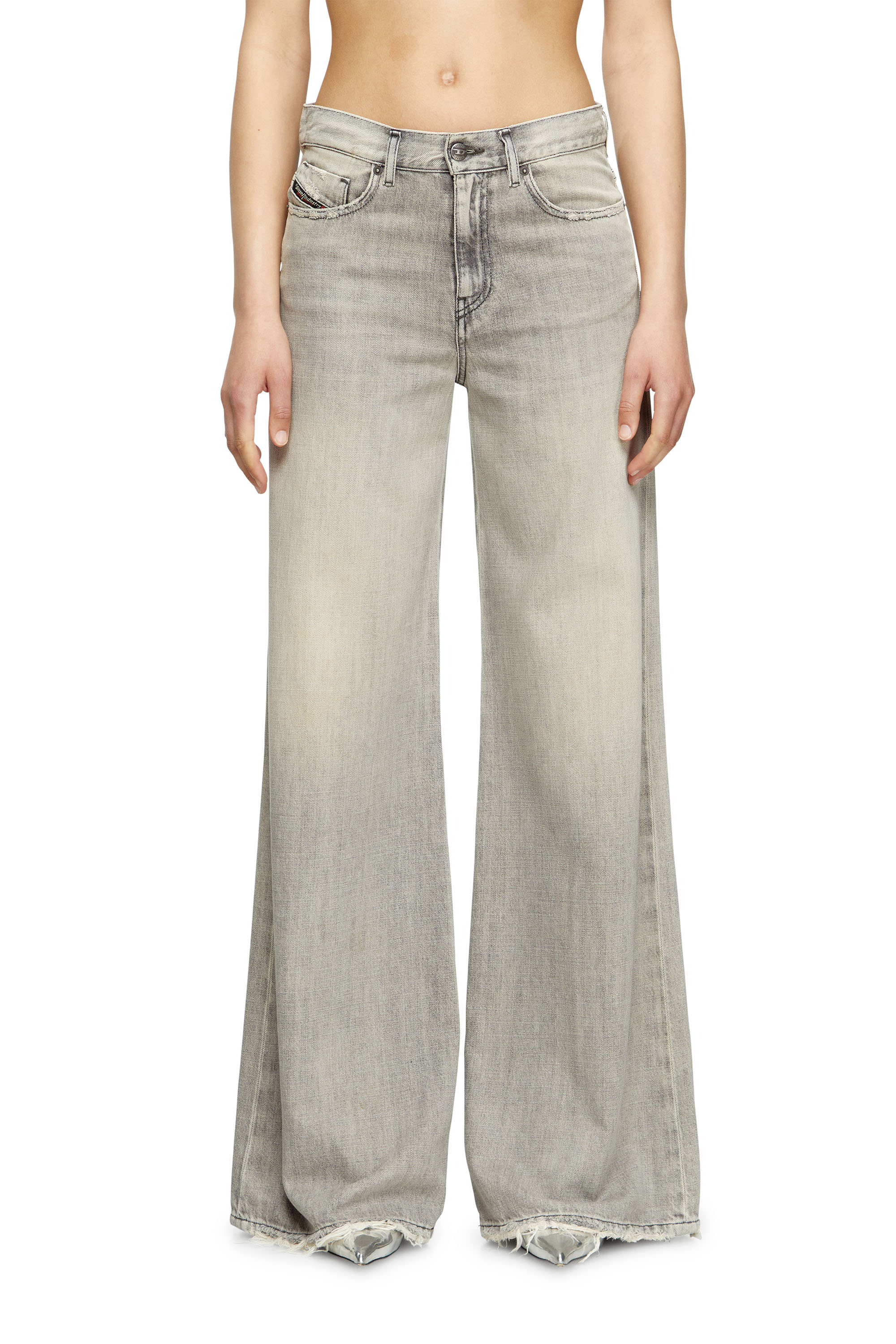 Flare Jeans 1978 D-Akemi 068RU, Grey Diesel - Woman's Flare Jeans 1978 D-Akemi 068RU, Grey - 3