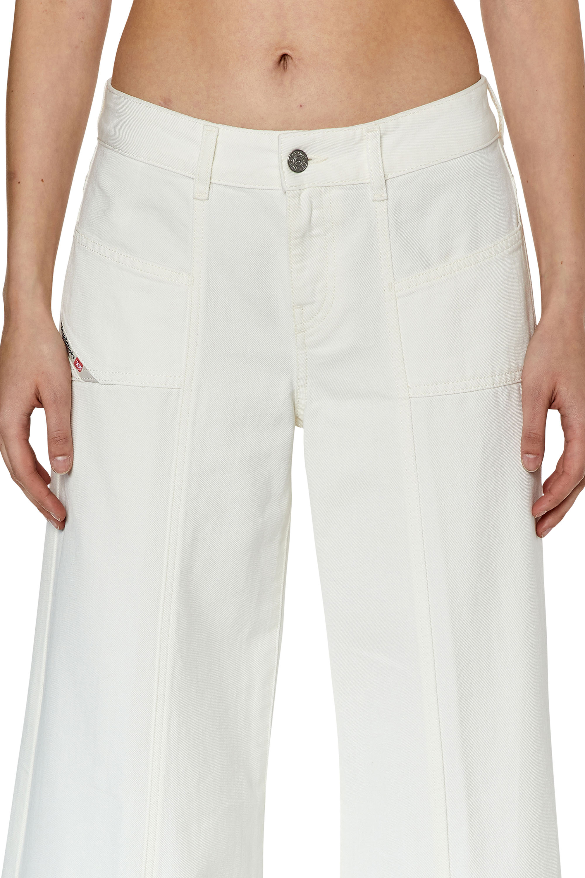 Diesel - Bootcut and Flare Jeans D-Akii 068JQ, White - Image 4
