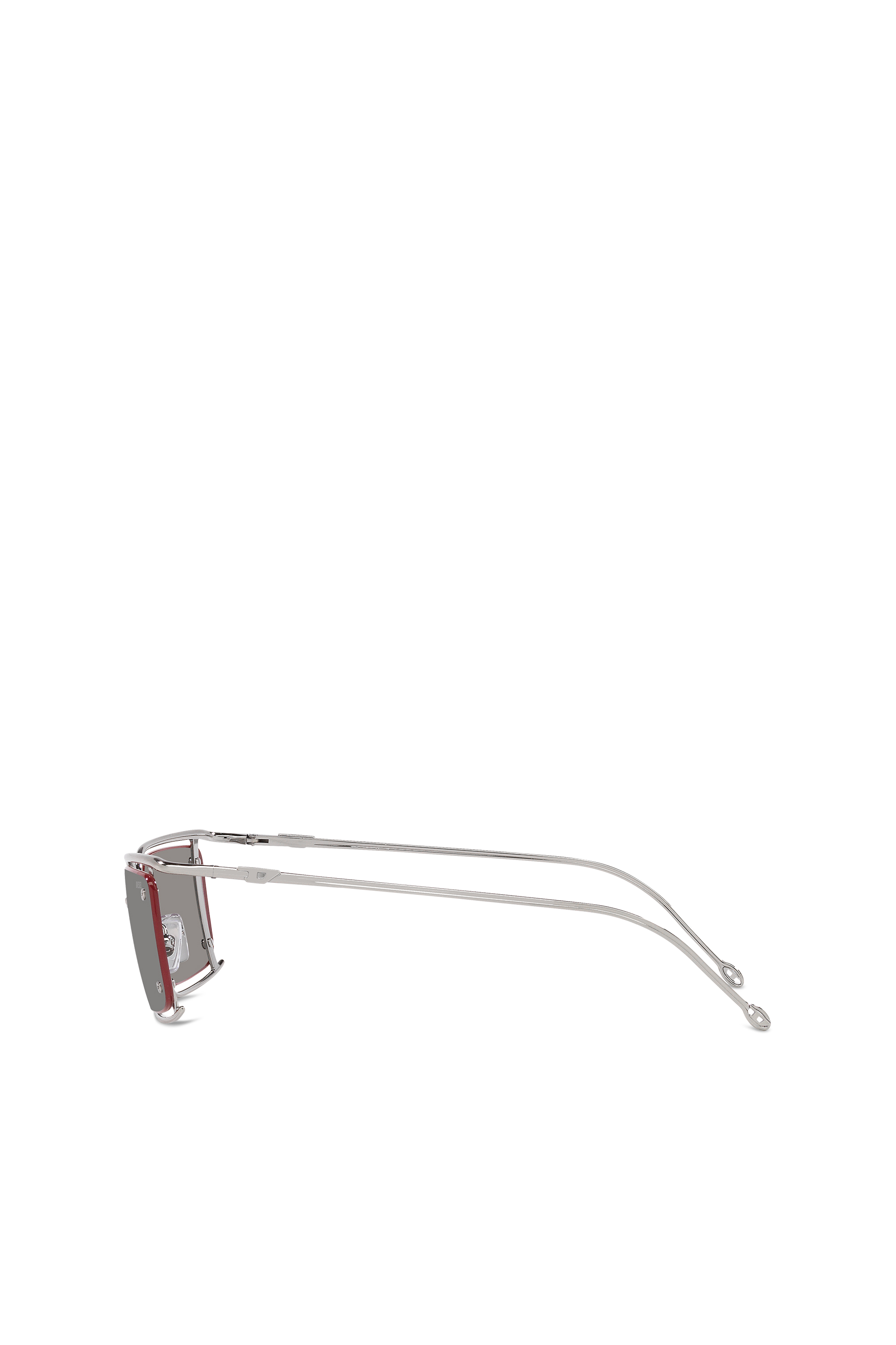 Diesel - 0DL1002, Unisex's Rectangle sunglasses in Silver - 3