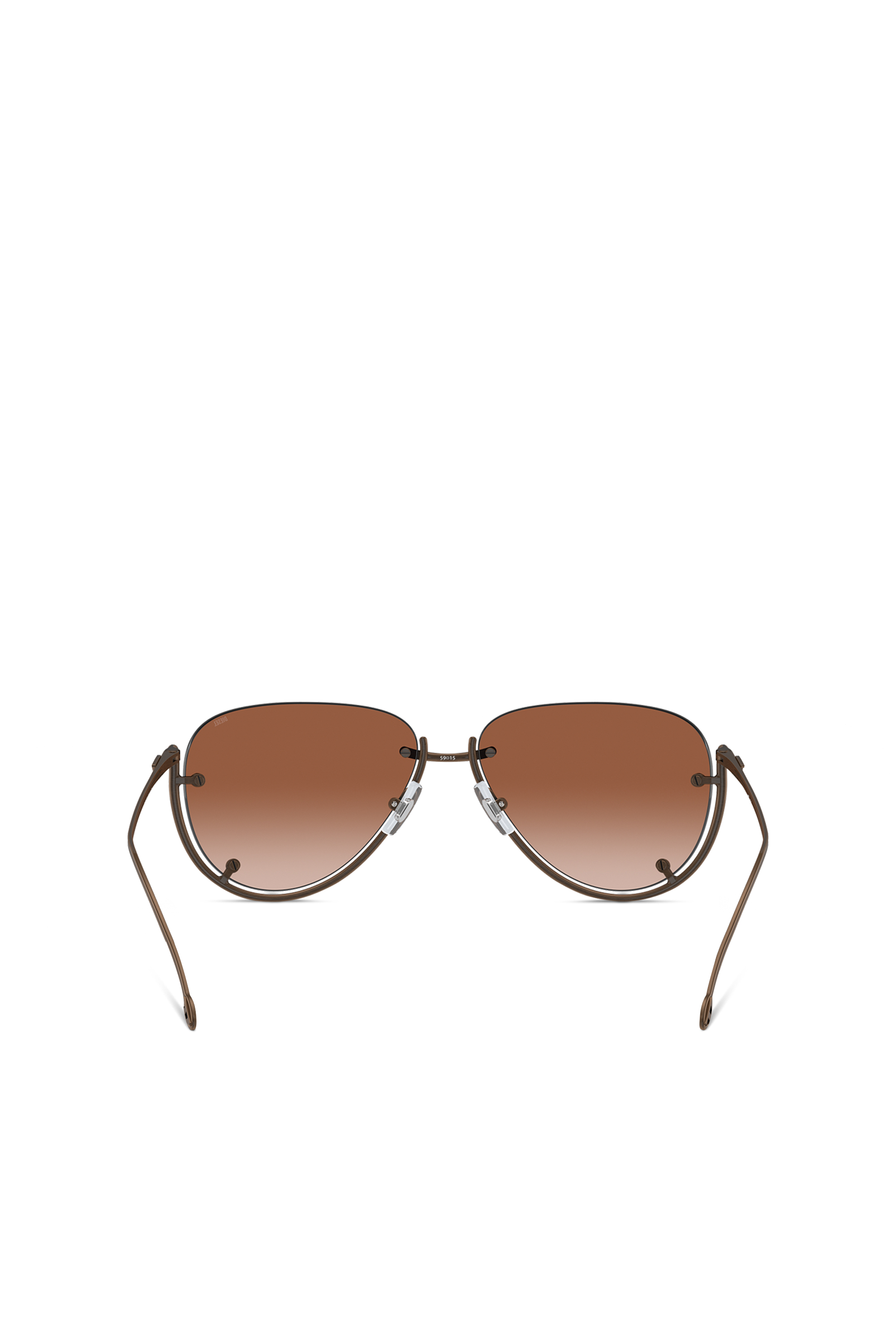 Diesel - 0DL1003, Unisex's Pilot model sunglasses in Bronze - 3