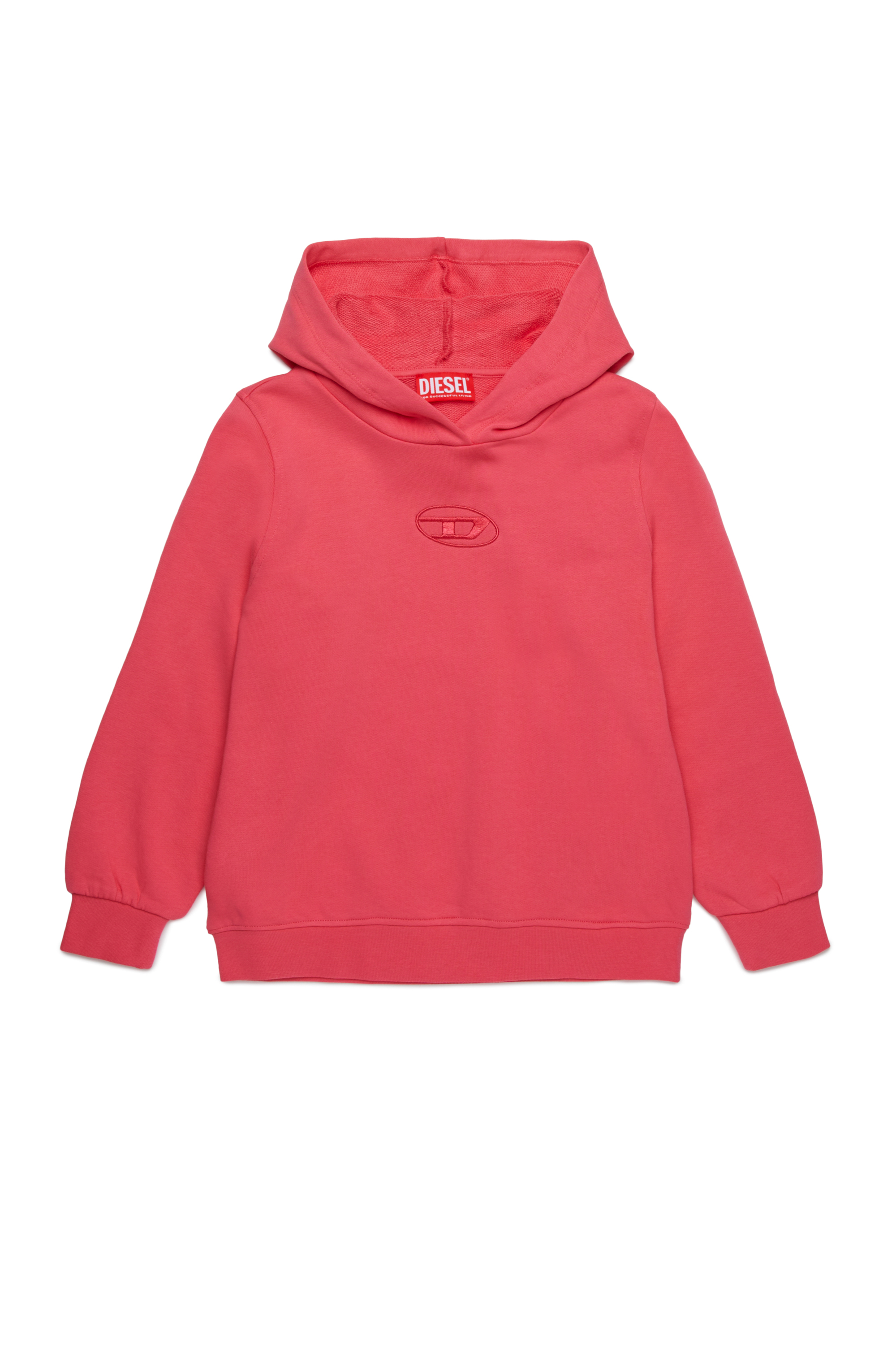 Diesel - SINNY, Woman's Hoodie with tonal Oval D embroidery in Pink - 1