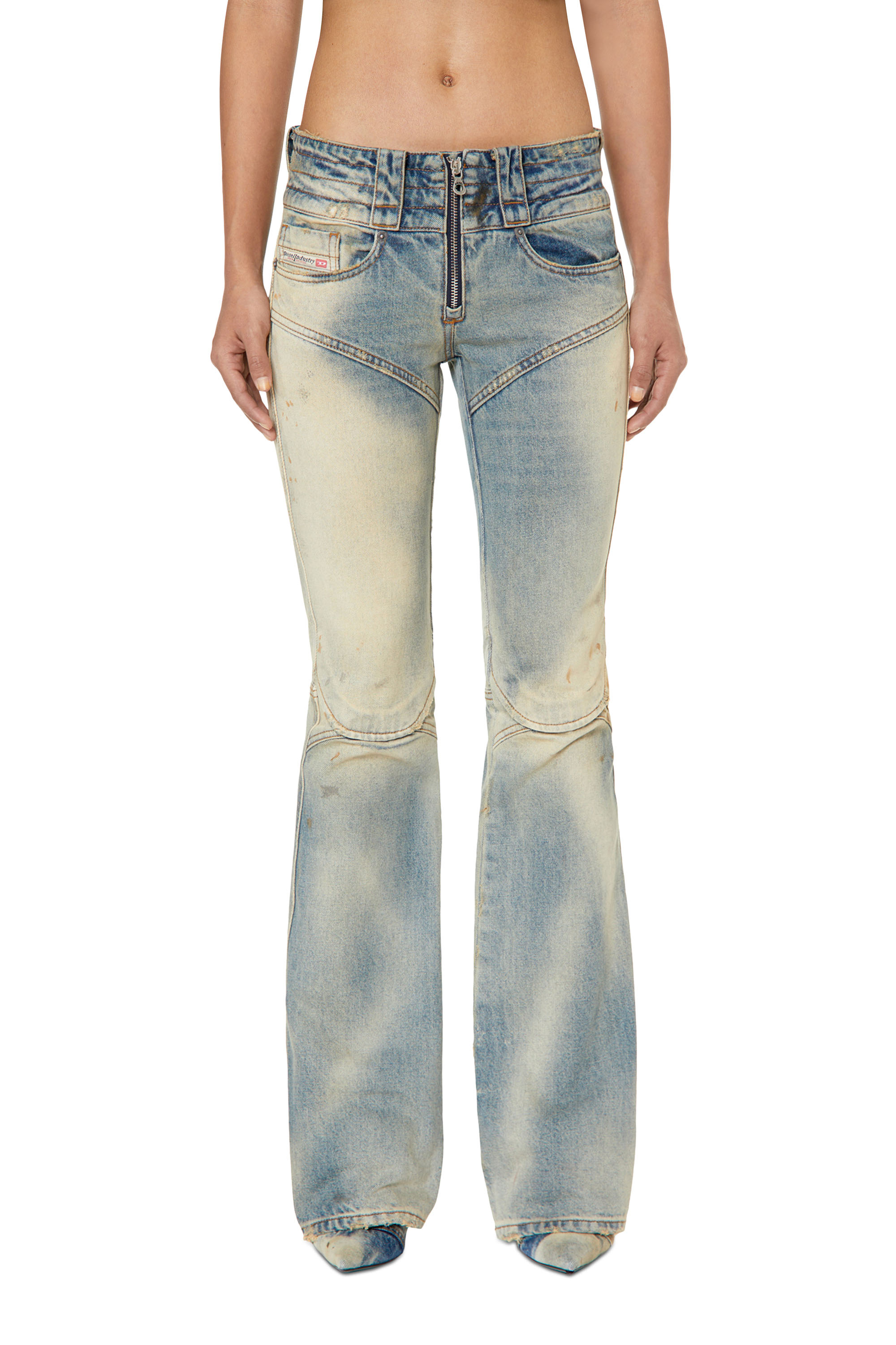 Diesel - Belthy 0ENAF Bootcut and Flare Jeans, Light Blue - Image 1
