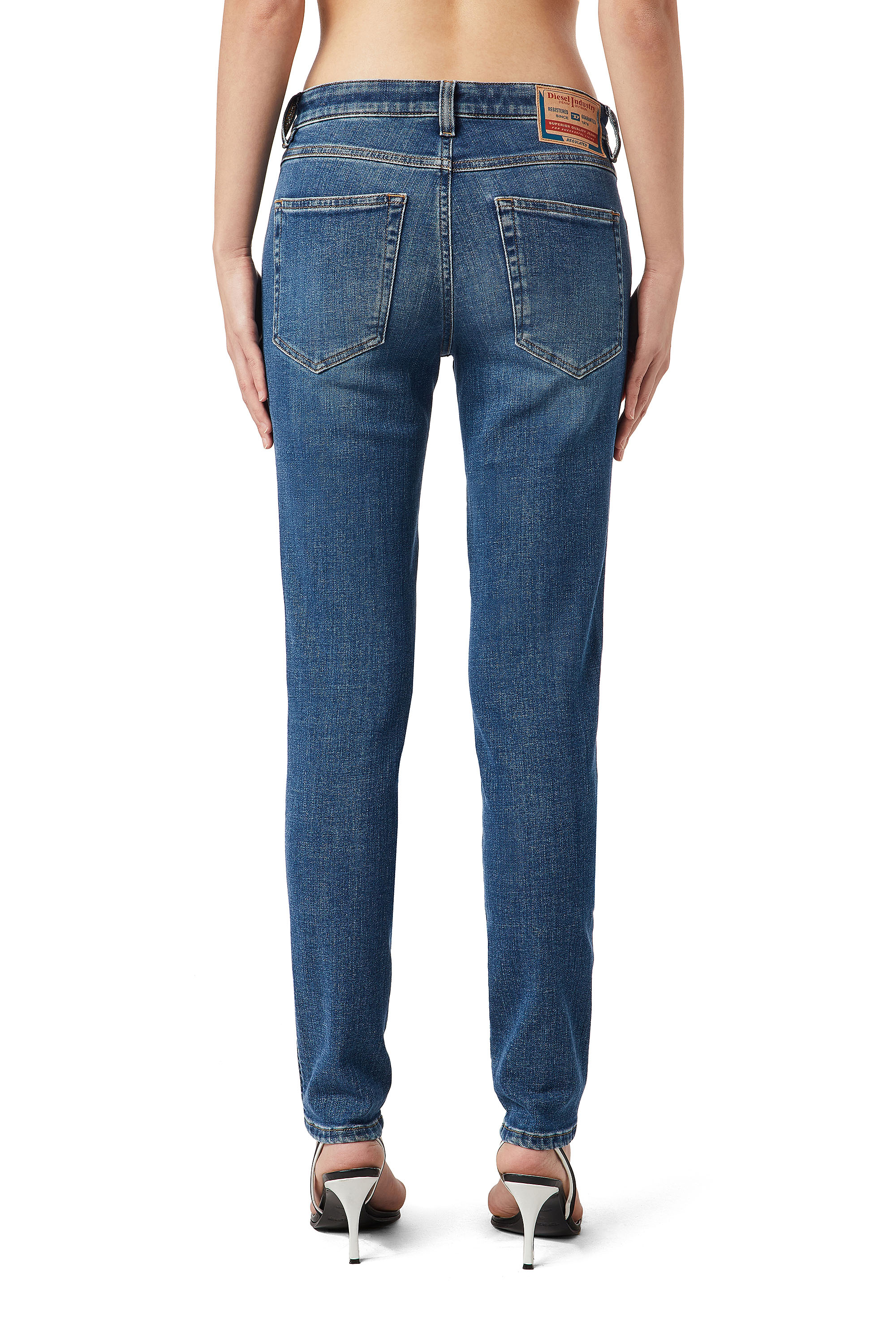 Diesel - 2015 BABHILA 09C59 Skinny Jeans, Medium blue - Image 2