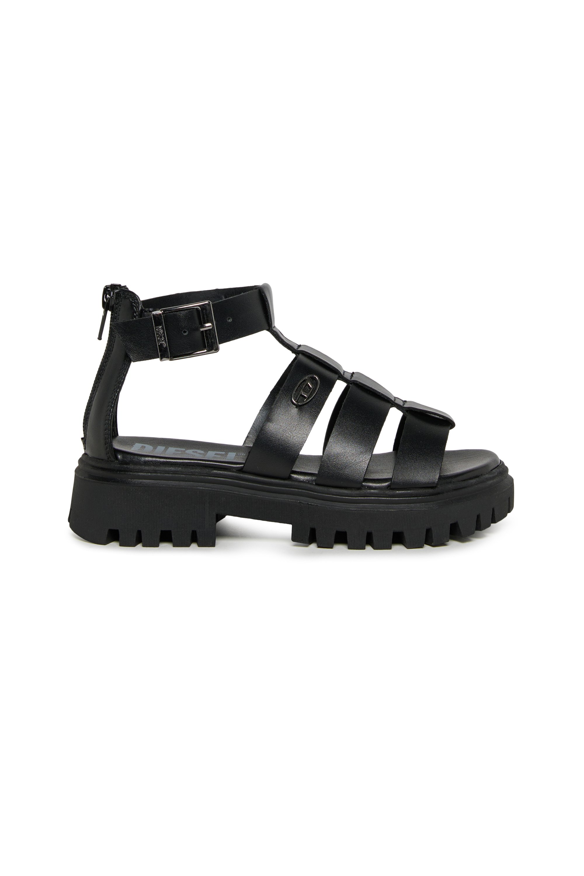 Diesel - D-SANSTRY, Woman's D-Sanstry- Chunky sandal with Oval D in Black - 1