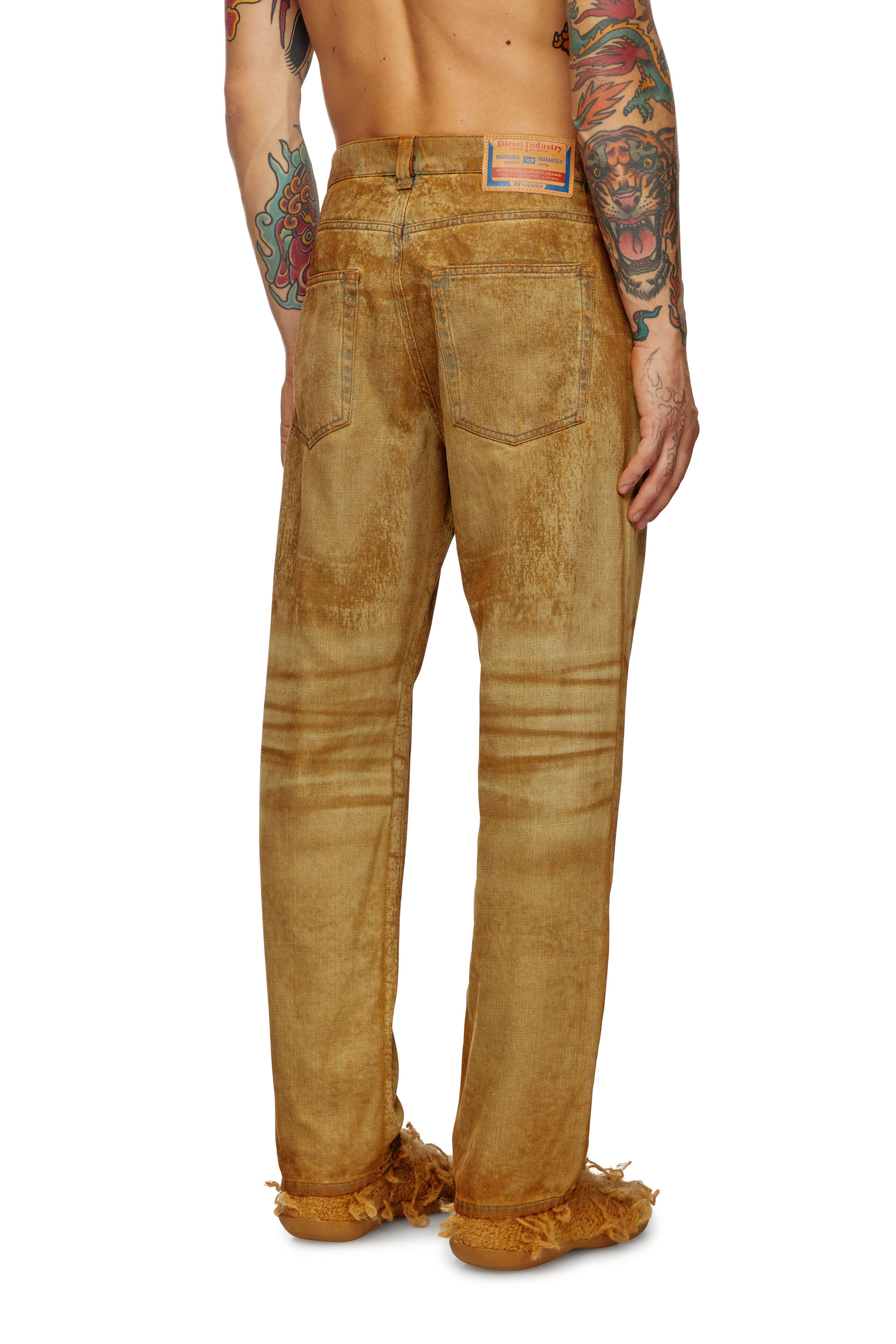 Diesel - Man's Regular Jeans 2010 D-Macs 0AJET, Light Brown - 2