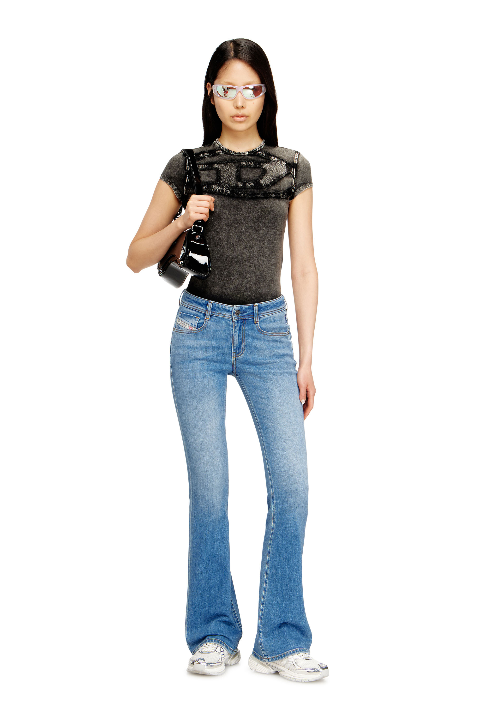 Diesel - Woman's Bootcut Jeans 1969 D-Ebbey 0ADBH, Light Blue - 2