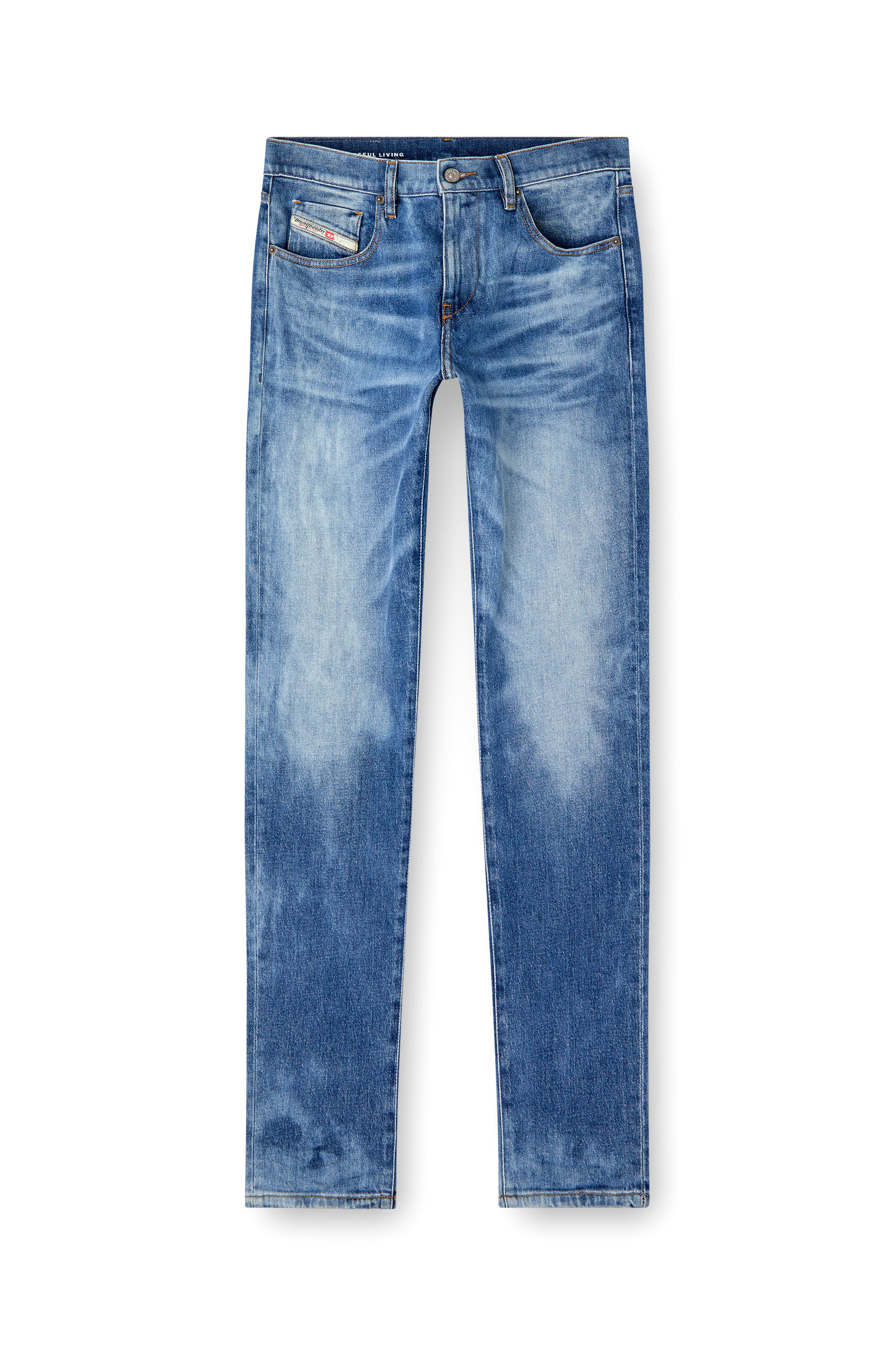 Diesel - Man's Slim Jeans 2019 D-Strukt 09L19, Medium blue - 5