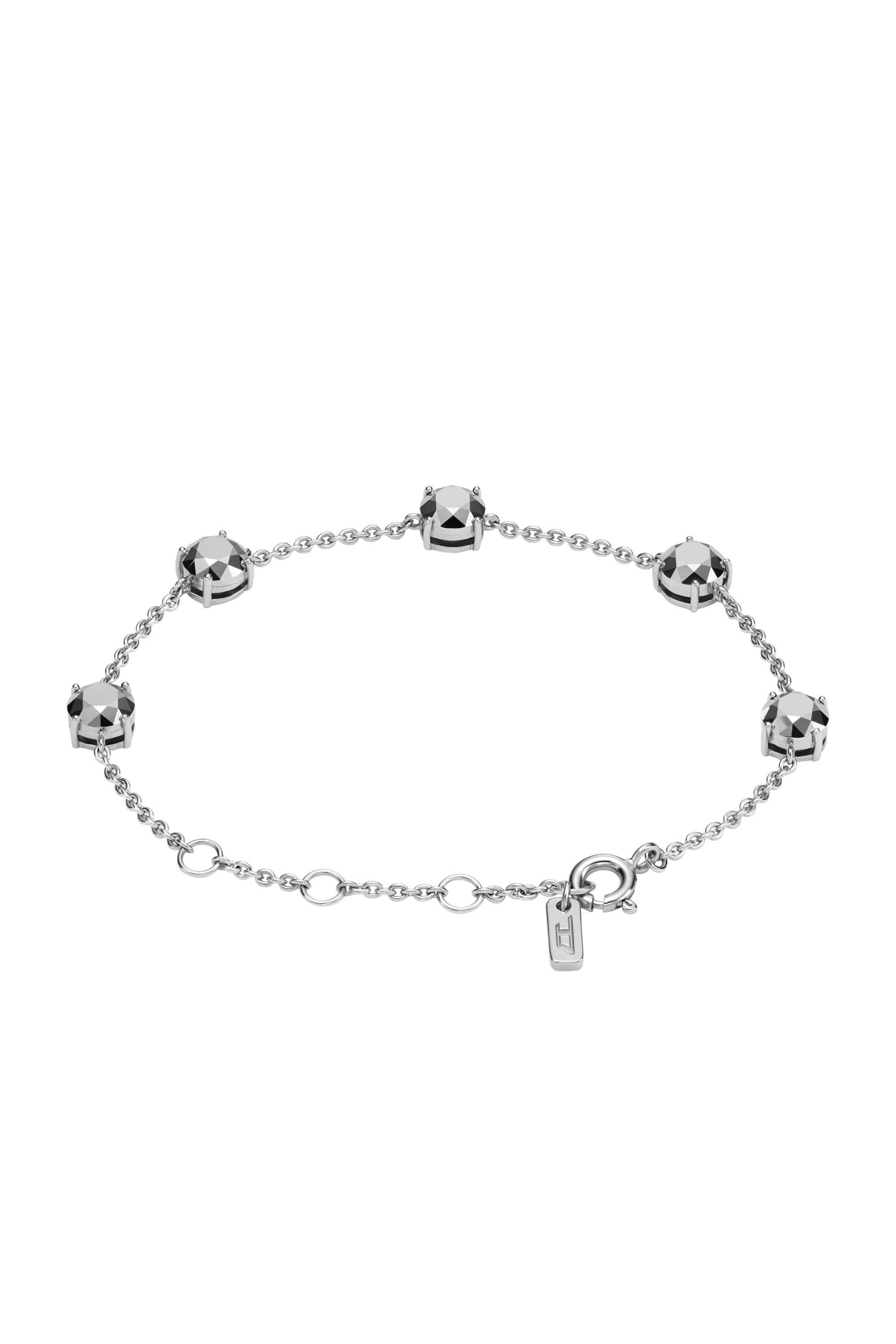 Diesel - DL1358040 STERLING SILVER JEWEL, Unisex's Sterling Silver Chain Bracelet in Silver - 2